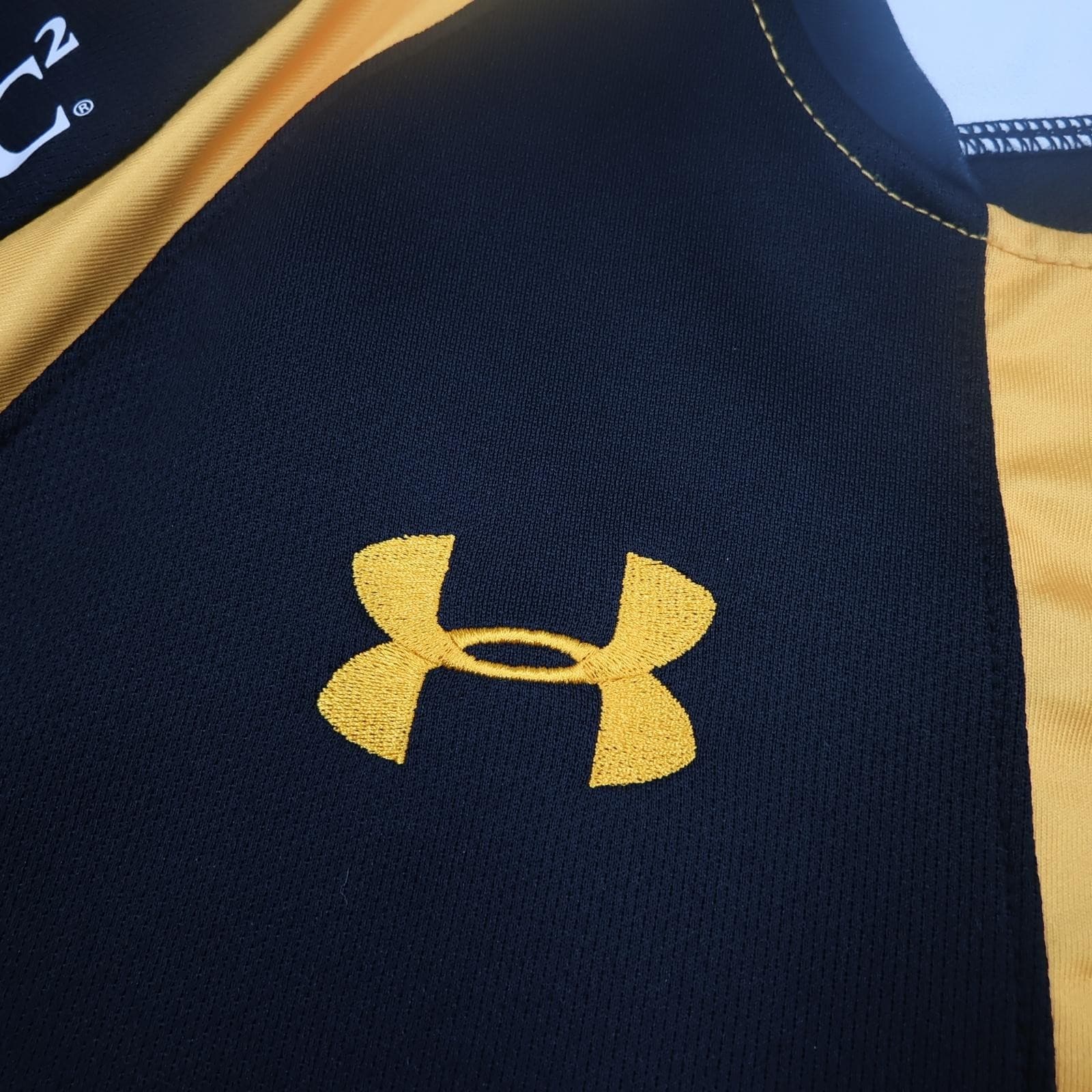 Wasps Rugby Shirt Mens XL Black Yellow Rugby Union 2015 2016 Land Rover photo 5