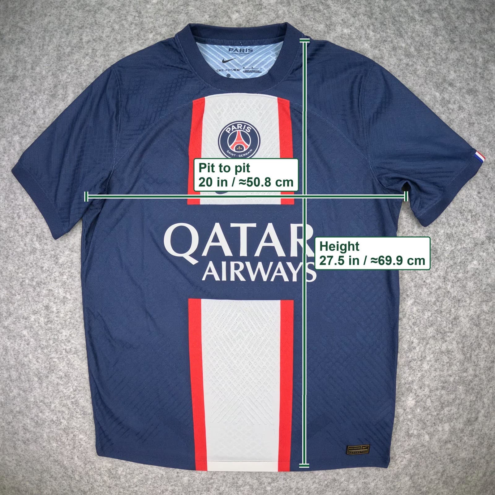 Paris Saint Germain Football Shirt Medium Home 2022 23 Nike Messi 30 Authentic photo 3