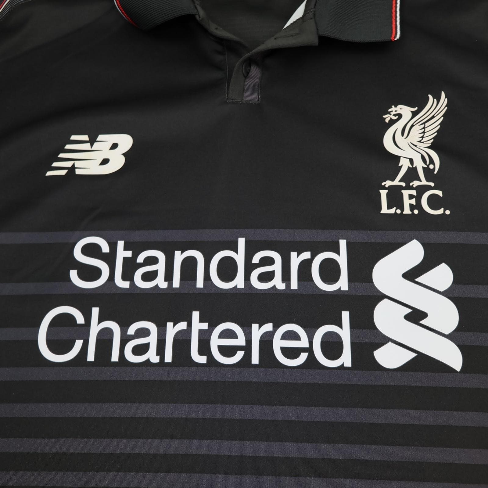 Liverpool Shirt Mens XXL Black 3rd Kit 2015 2016 Football New Balance Jersey photo 3