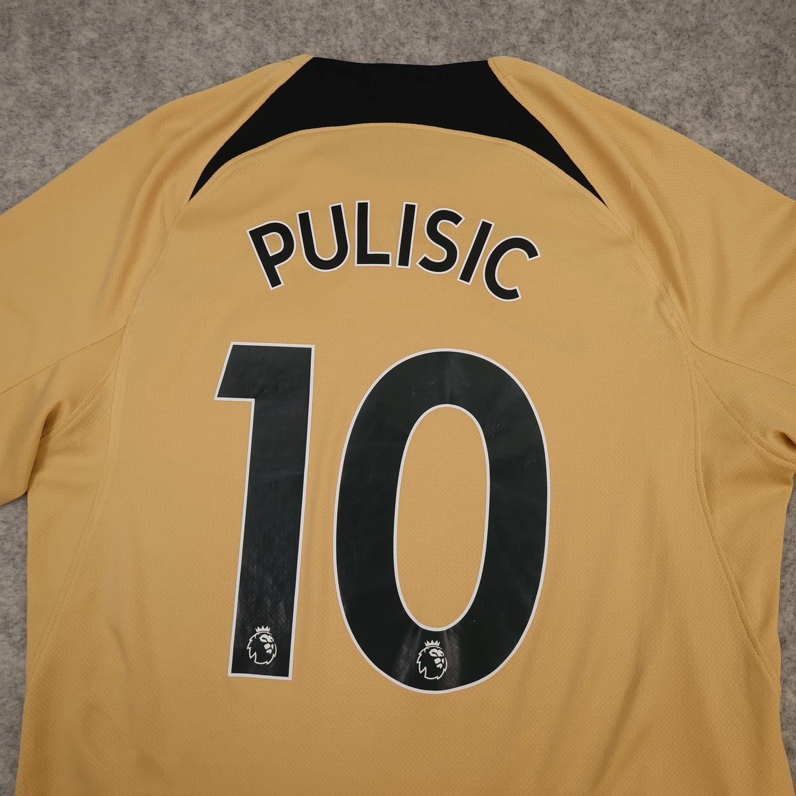 Chelsea Shirt Mens Medium Beige Third Kit 2022 2023 Football Nike Pulisic 10 photo 3
