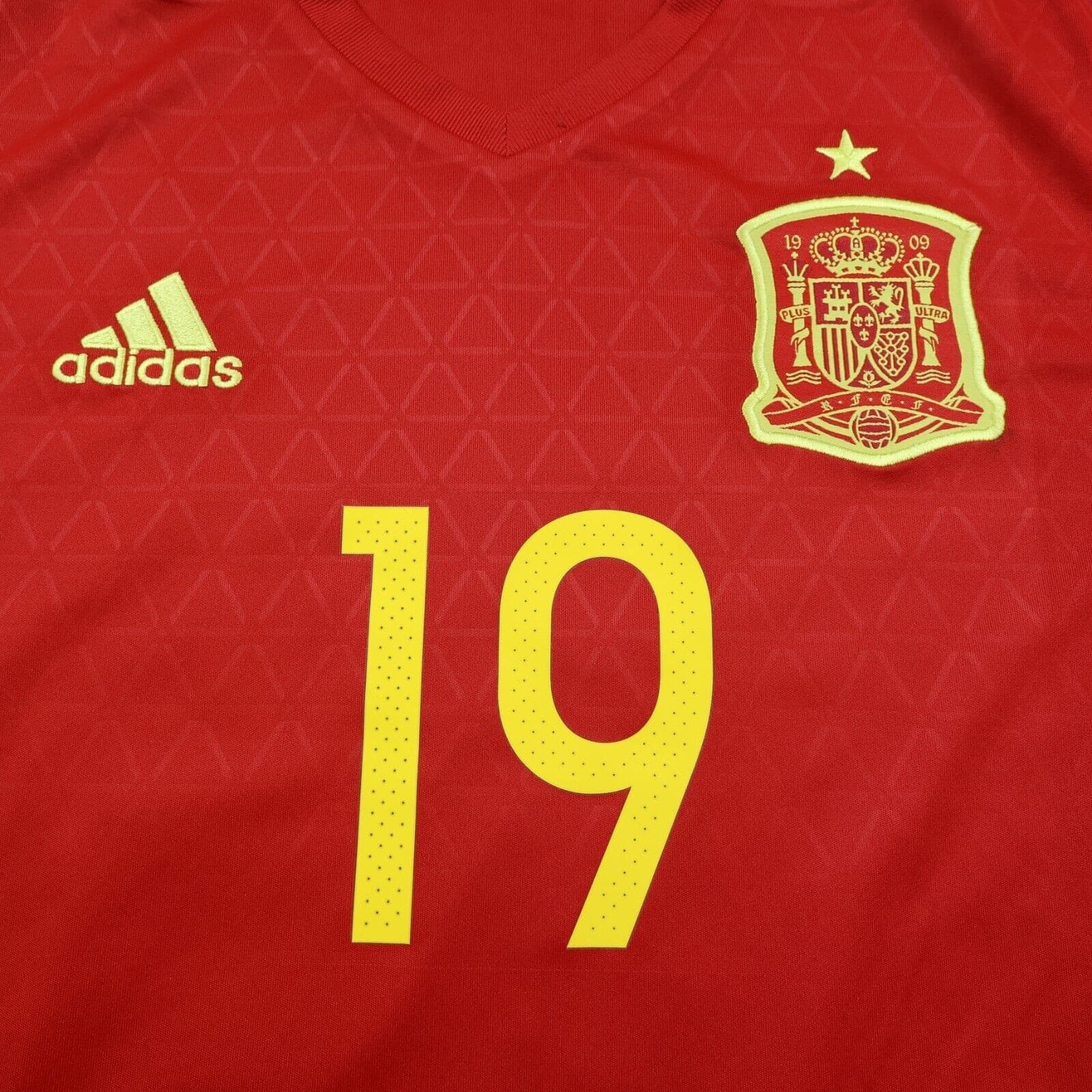 Spain Football Shirt Large Red Home Adidas 2016 2017 España Jersey Diego Costa photo 3