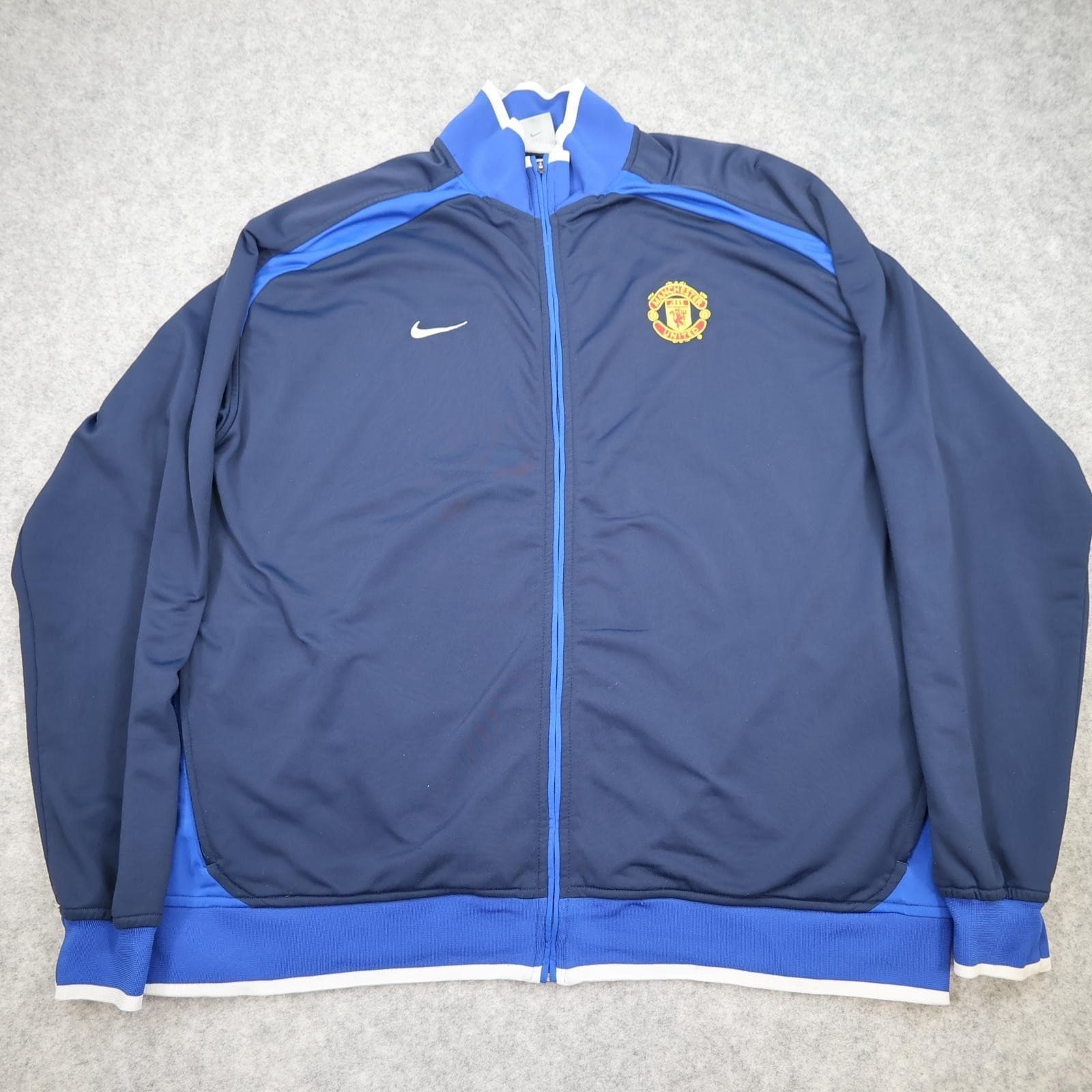 Manchester United Jacket Mens 2XL Navy Blue 2006 2007 Nike Track Top Training