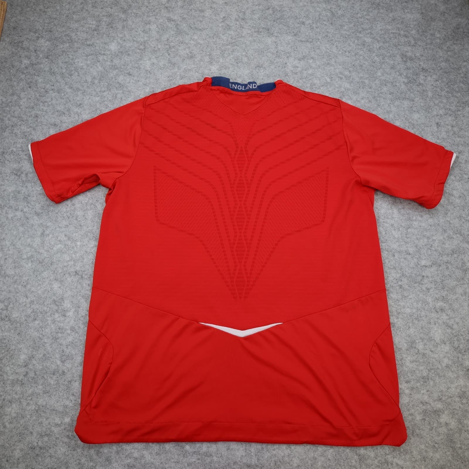 Vintage England Football Shirt Extra Large Red Away Kit 2008 2010 Jersey XL photo 2