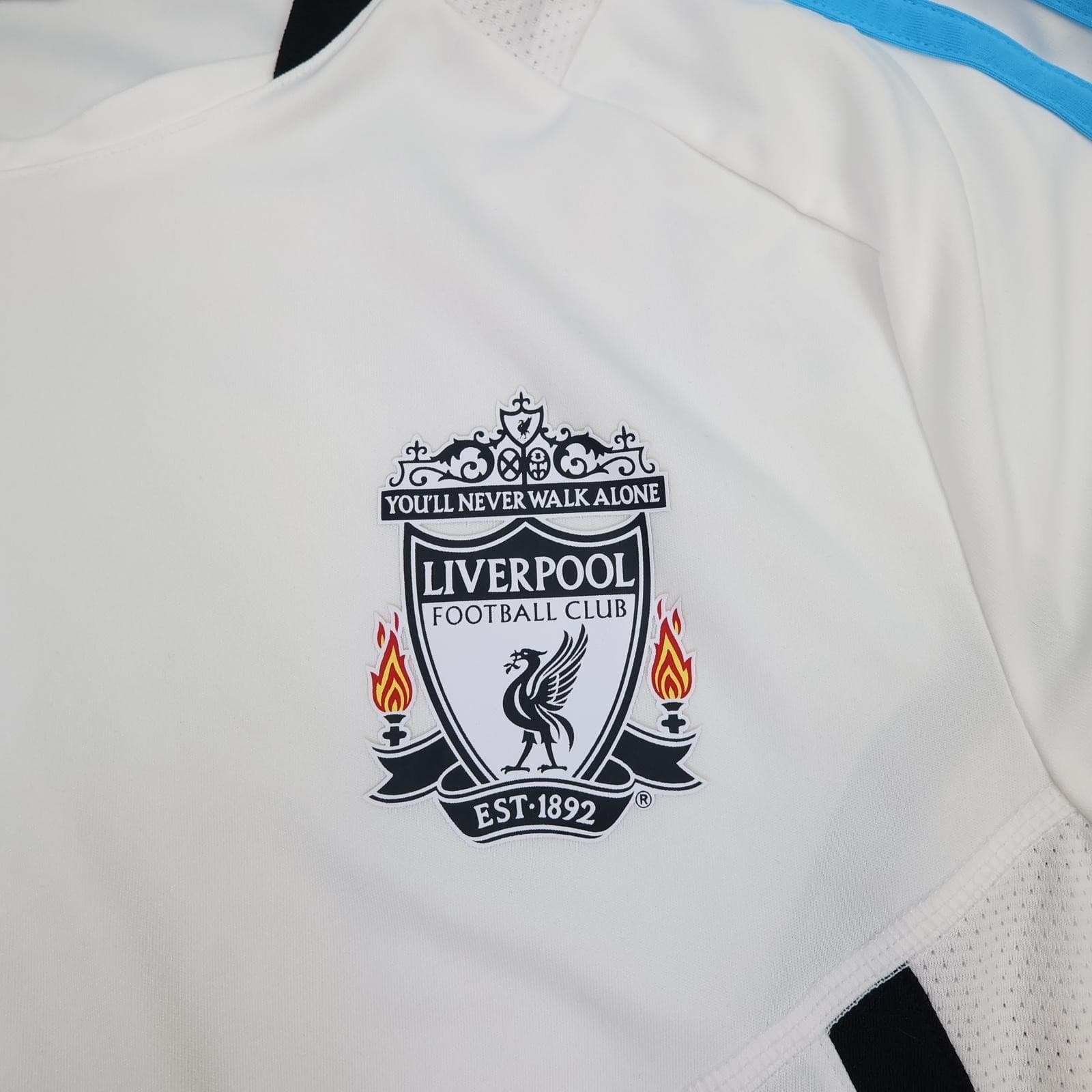 Liverpool Training Shirt Mens Medium White 2011 2012 Football Adidas Climacool photo 3
