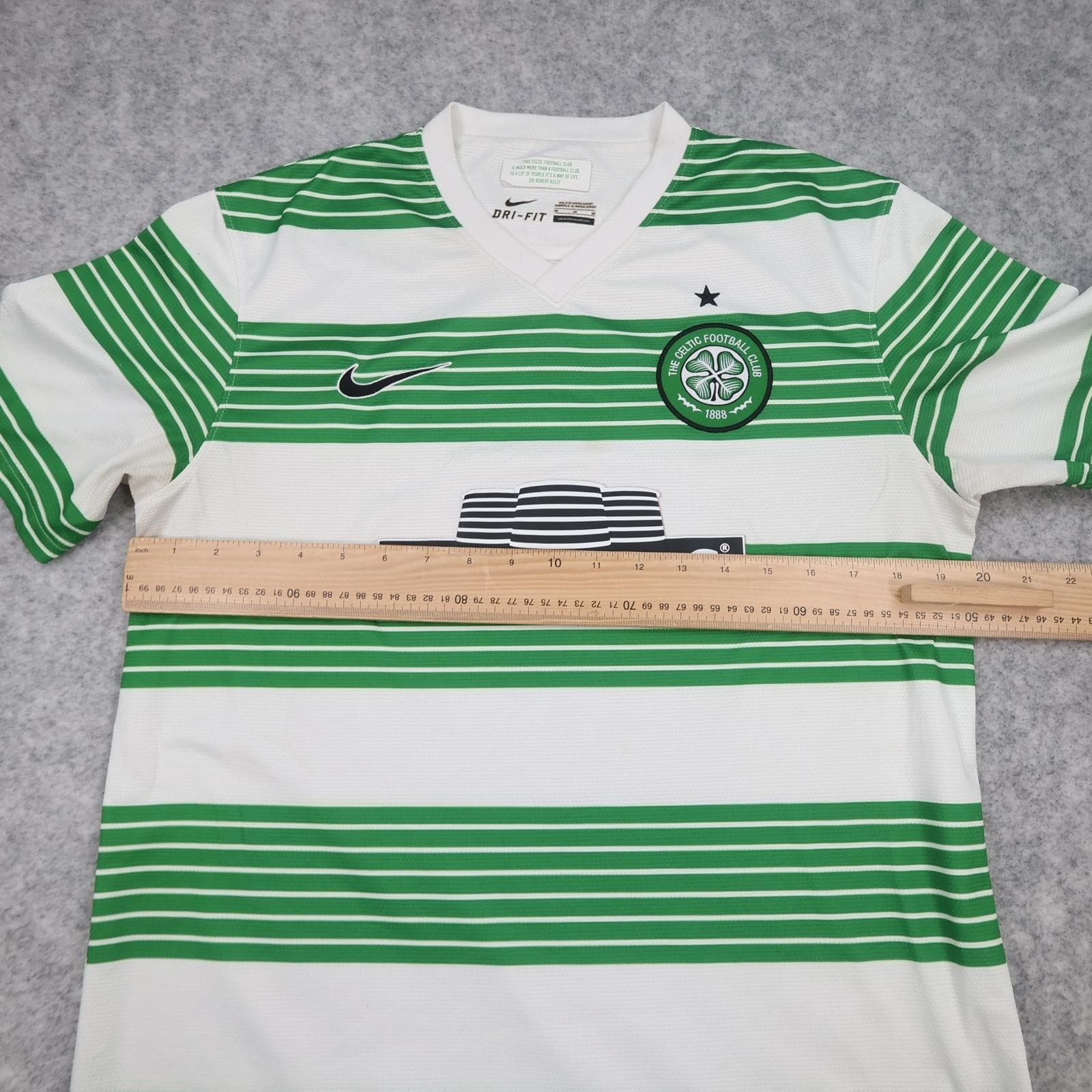Celtic Shirt Mens Medium Green White Home 2013 2015 Football Nike Magners photo 11