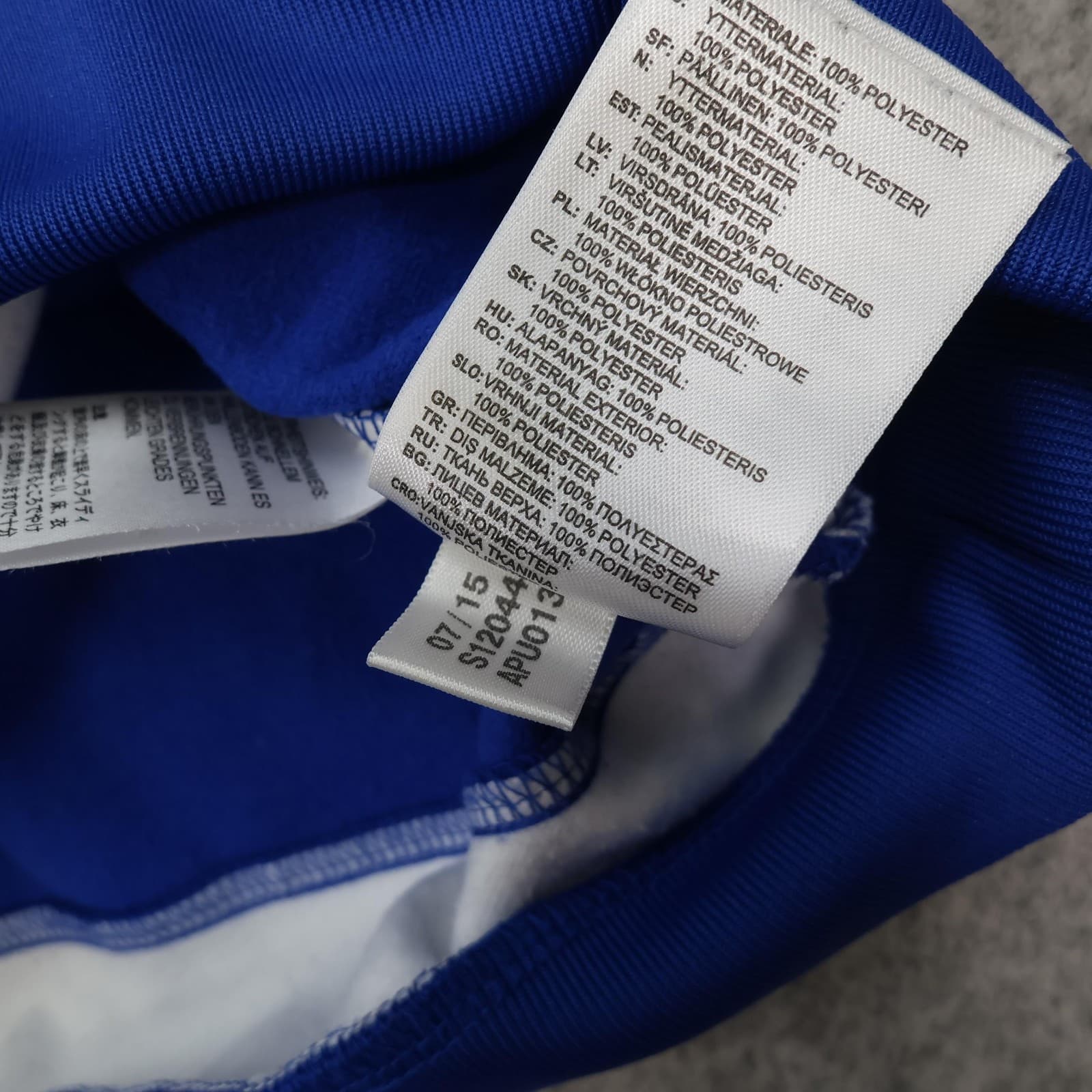 Chelsea Drill Top Mens Medium Blue Football Adidas Soccer Jumper 2015 2016 photo 7