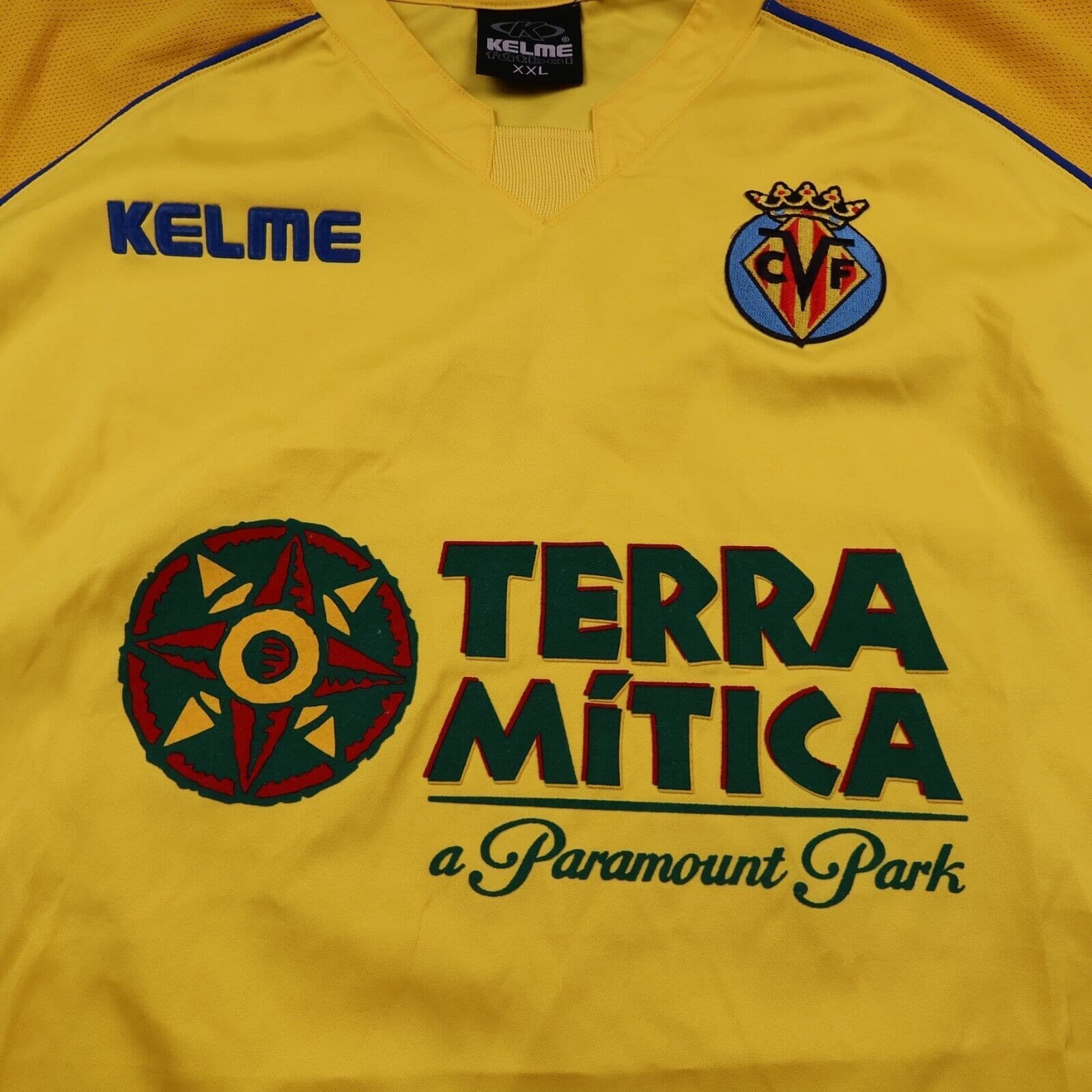 Villarreal Football Shirt 2XL Yellow Home Kit 2003 2004 Kelme Soccer Jersey XXL photo 3