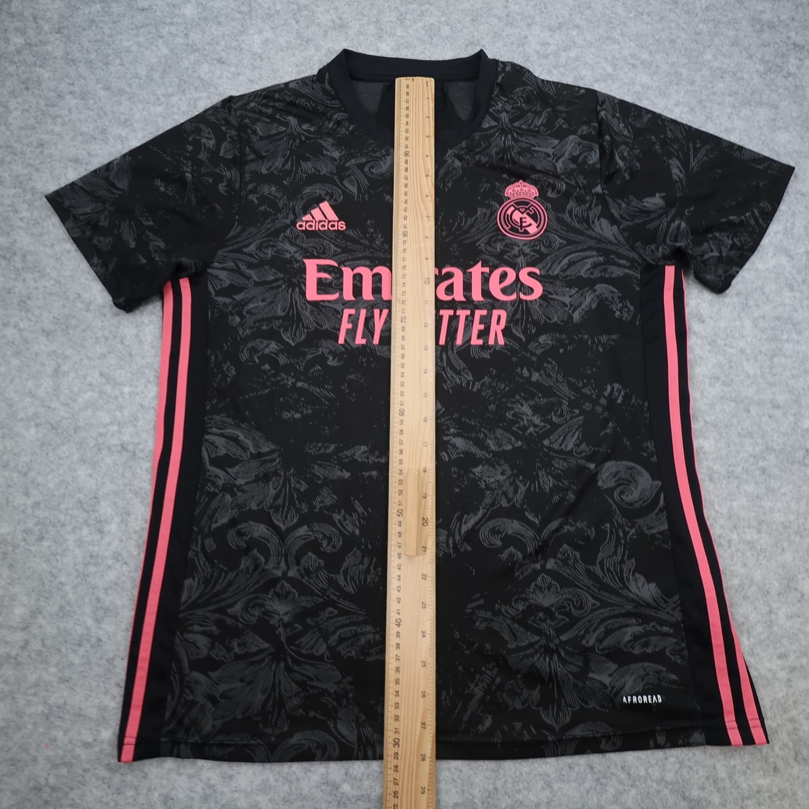 Real Madrid Shirt Large Black Third Kit 2020 2021 Adidas Football Jersey photo 14