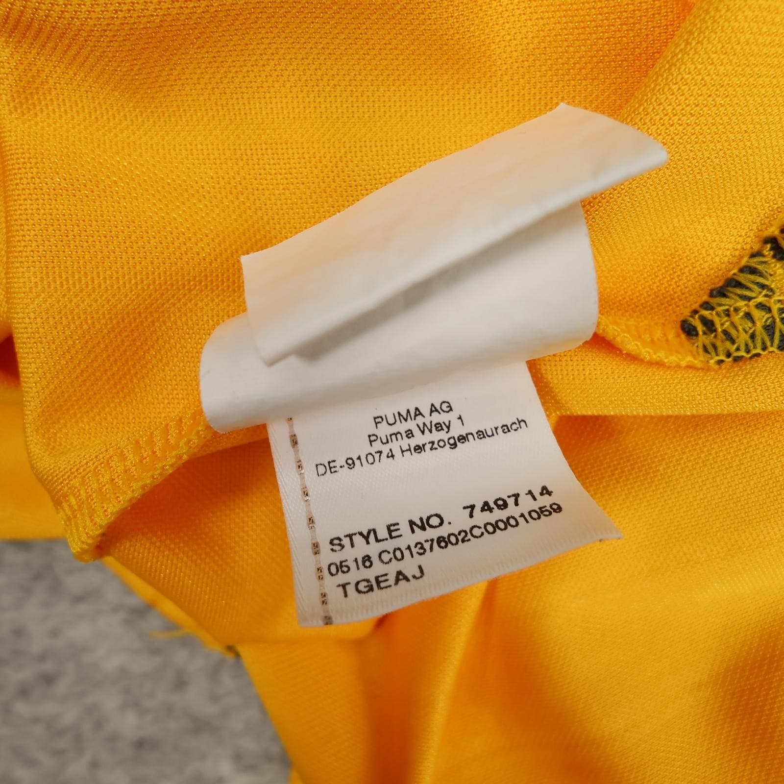 Arsenal Away Shirt Mens Medium Yellow 2016 2017 Football Puma Soccer Jersey photo 14