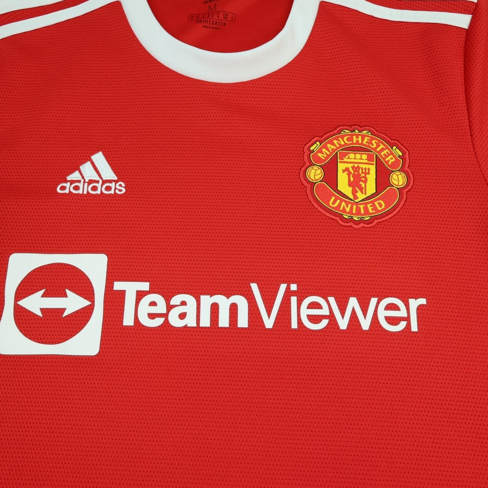 Manchester United Shirt Mens Medium Red Home 2021 2022 Football Adidas Jersey photo 3