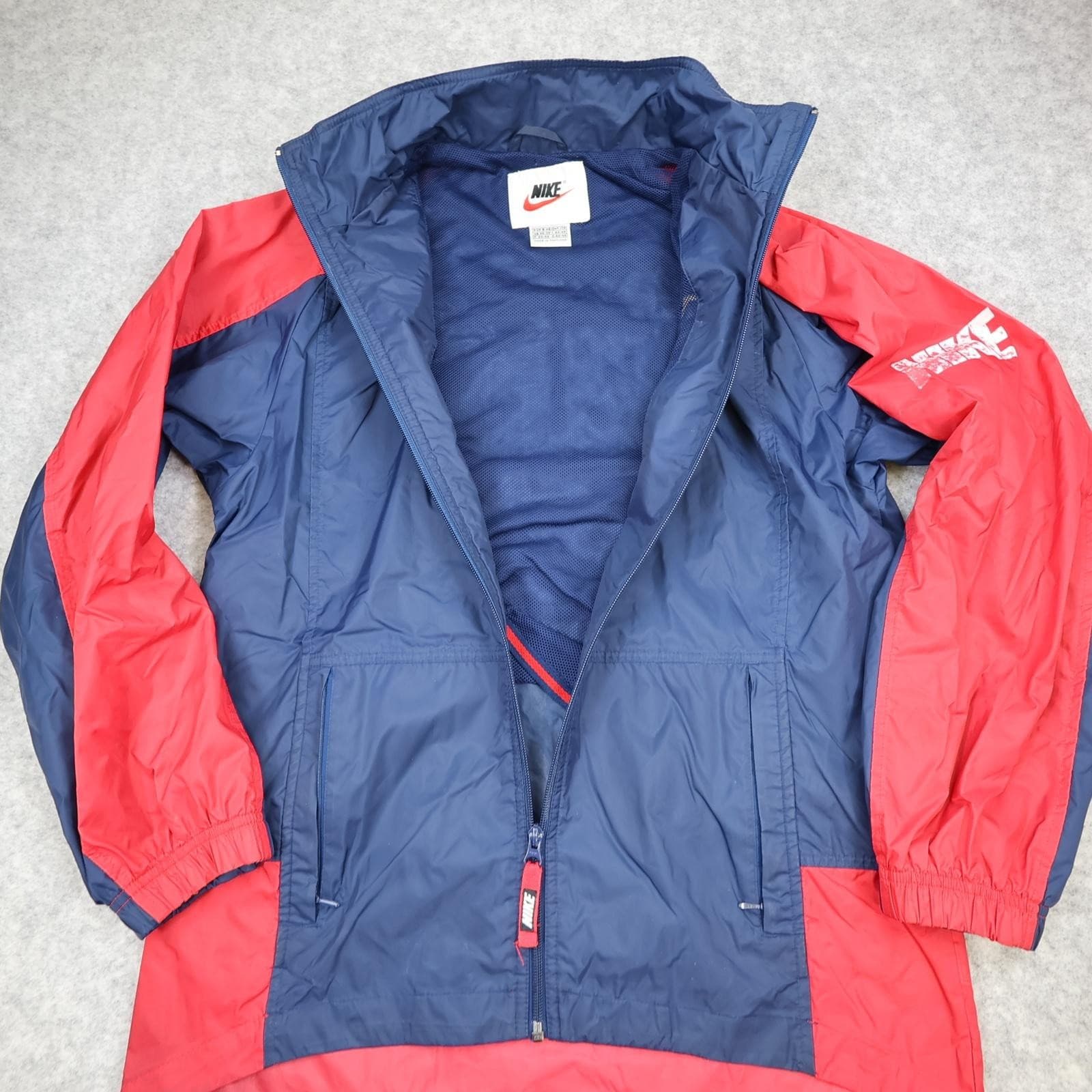 Vintage Arsenal Jacket Mens Small Navy Red Football Nike The Gunners 90s photo 7
