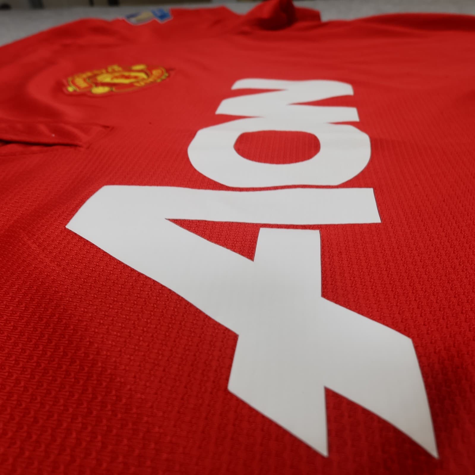 Manchester United Shirt Extra Large Red Home Kit 2013 2014 Nike Jersey Patches photo 9