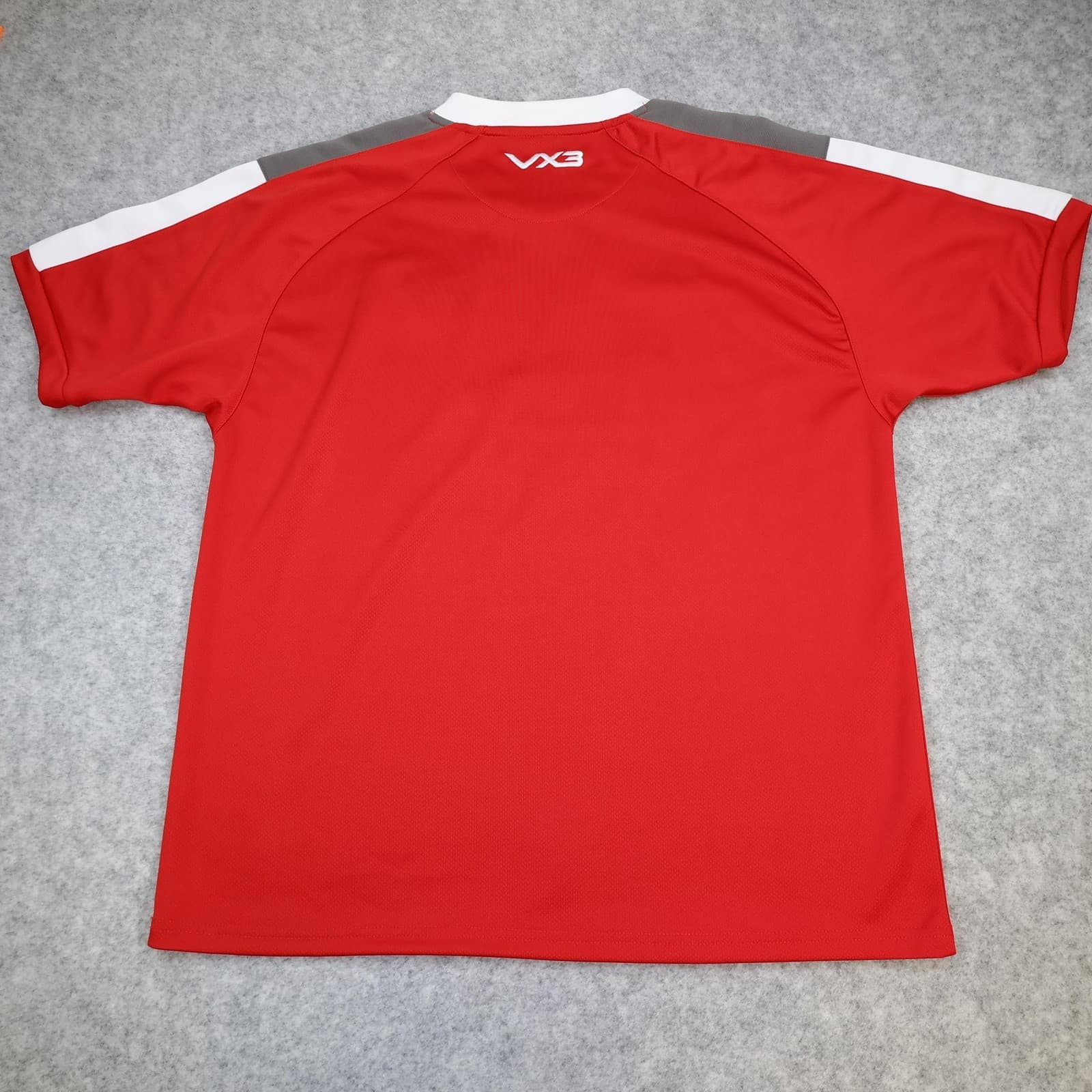 Wales Rugby Shirt Mens XL Red Rugby Union VX3 Help For Heroes Charity Jersey photo 2