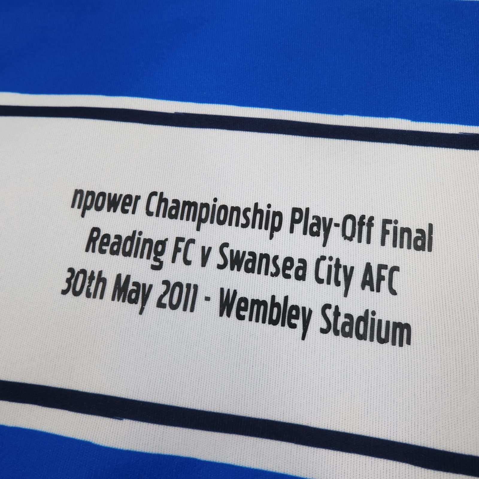Reading FC Shirt Mens XL Blue Home Football Puma 2011 Play Off Final Waitrose photo 4