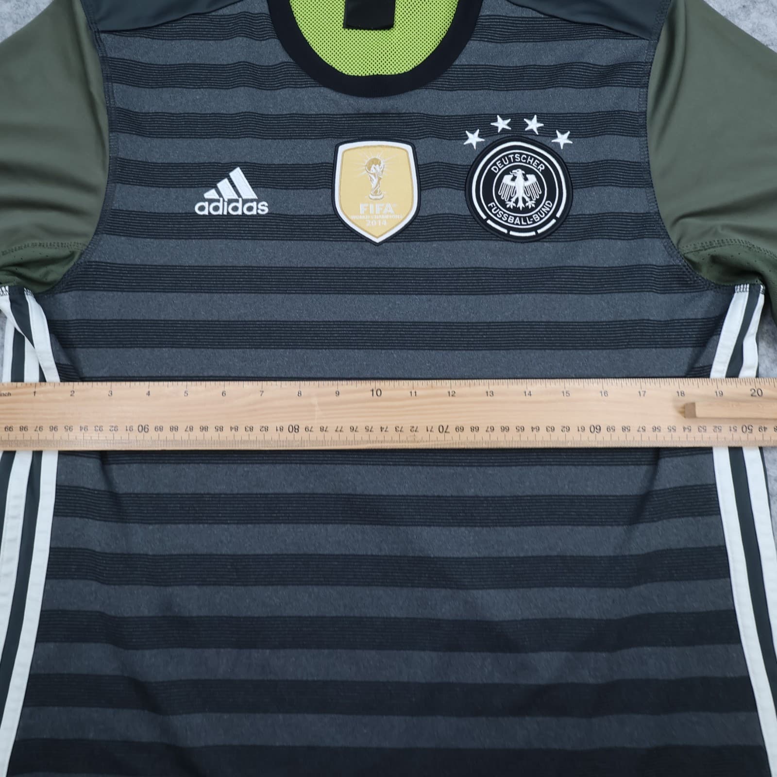 Germany Football Shirt Large Black Away Kit 2016 17 Jersey World Cup Deutschland photo 9