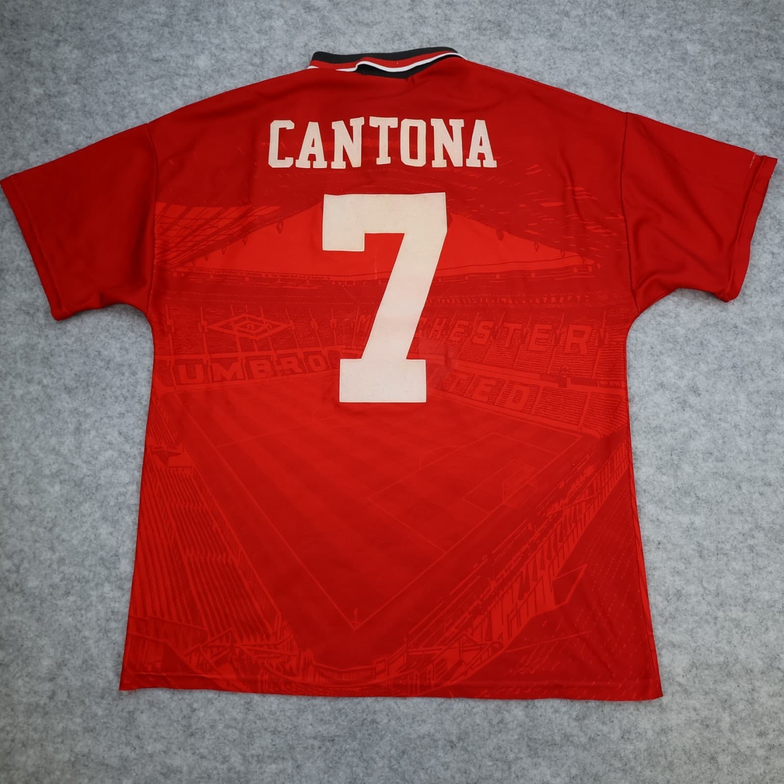 Vintage Manchester United Shirt Medium Red Home 1994 1996 Umbro Soccer Jersey