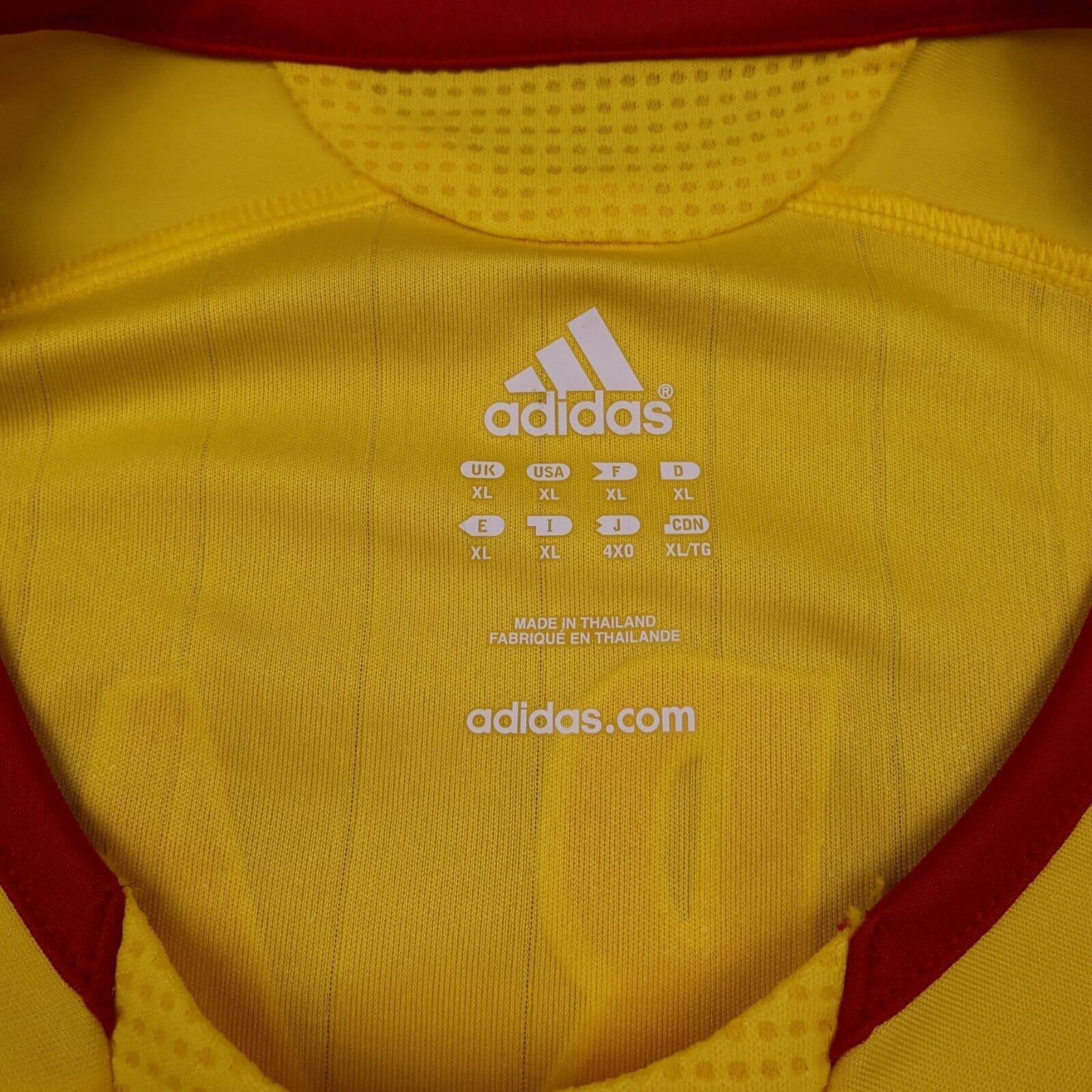 Liverpool Shirt Extra Large Yellow Away Kit 2006 2007 Adidas Jersey Gerrard photo 5