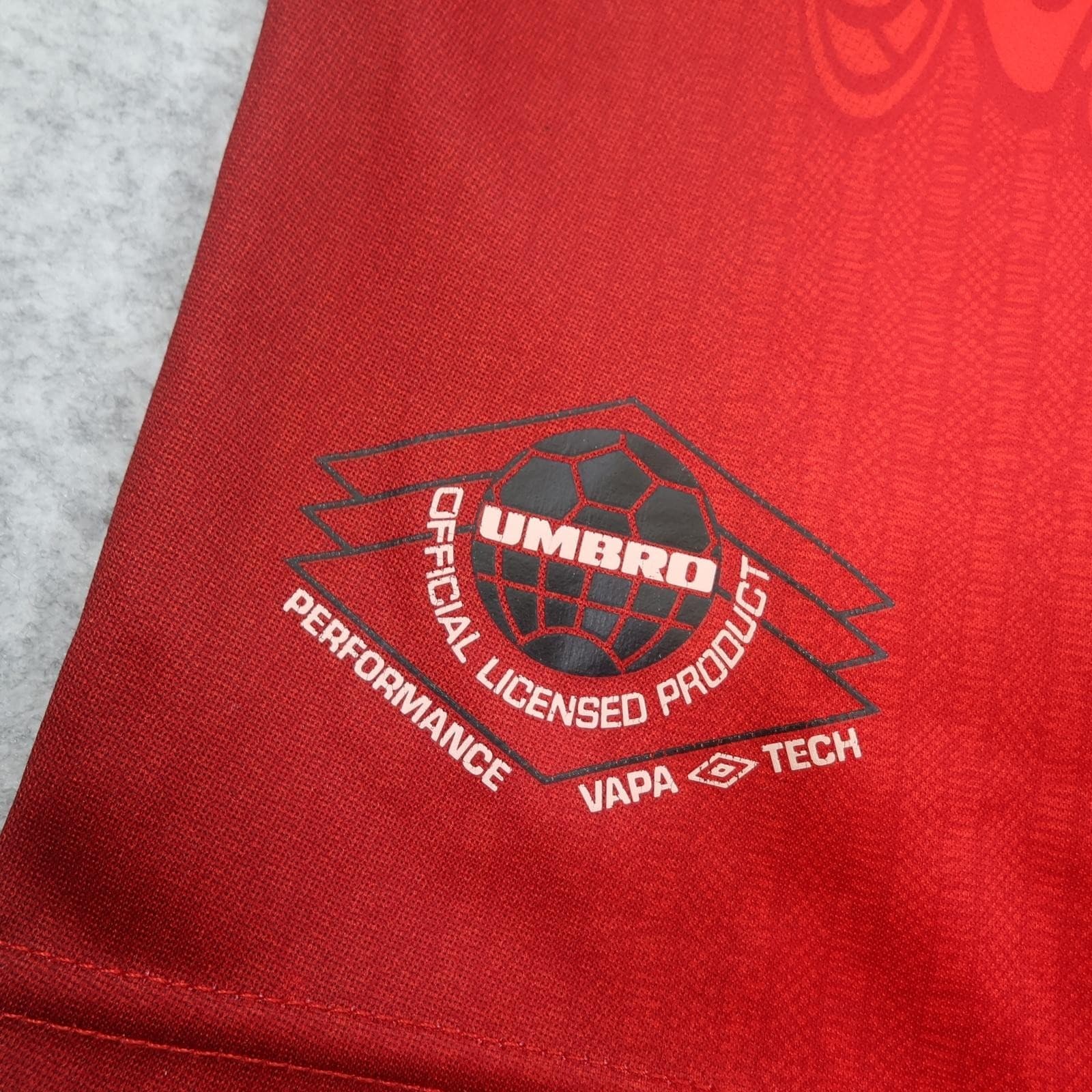 Vintage Manchester United Shirt Mens Large Red Home 1996 1998 Umbro Sharp 90s photo 3
