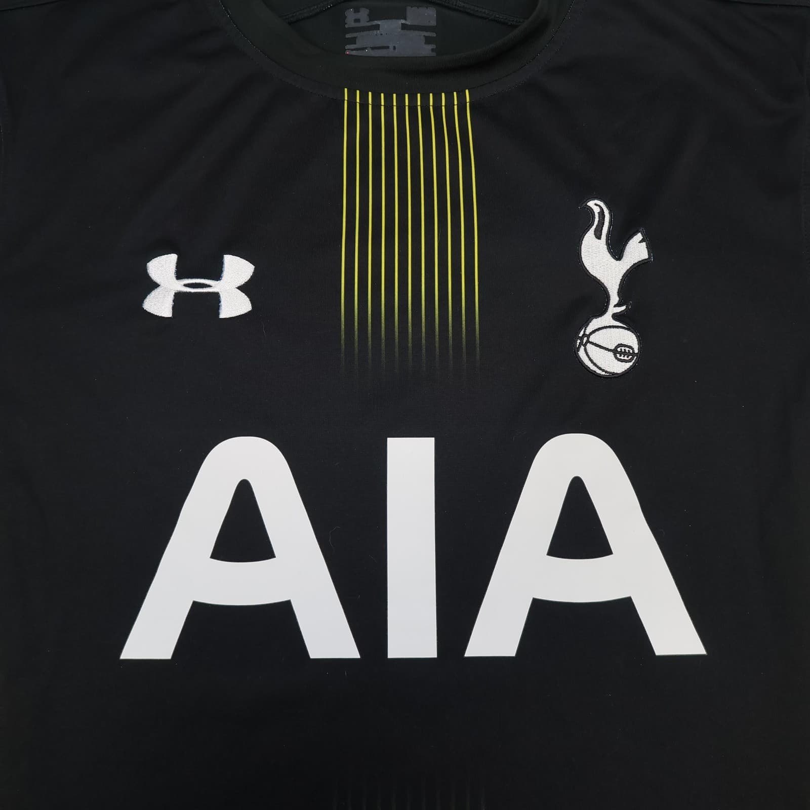 Tottenham Hotspur Away Shirt Mens Medium Black 2014 2015 Under Armour AIA photo 3