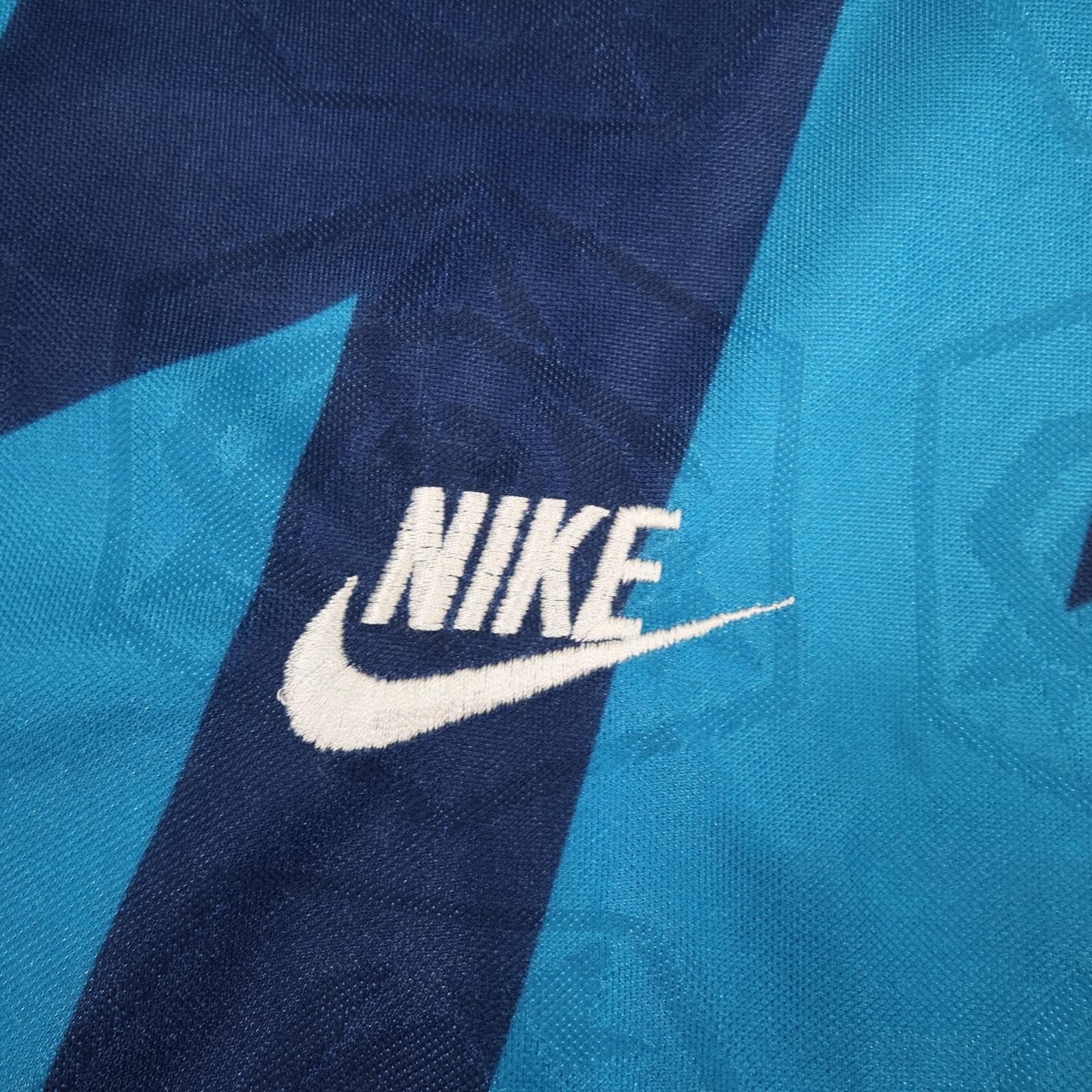 Vintage Arsenal Shirt Mens XL Blue Away 1995 1996 Football Nike JVC Jersey UK photo 7