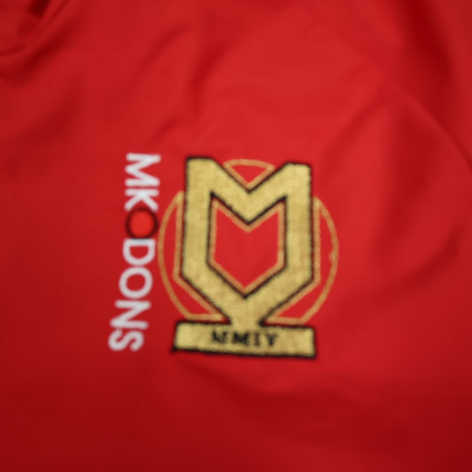 Milton Keynes Tracksuit Jacket XXS Red Track Jacket 2017 2018 Errea 1/4 Zip Top photo 3