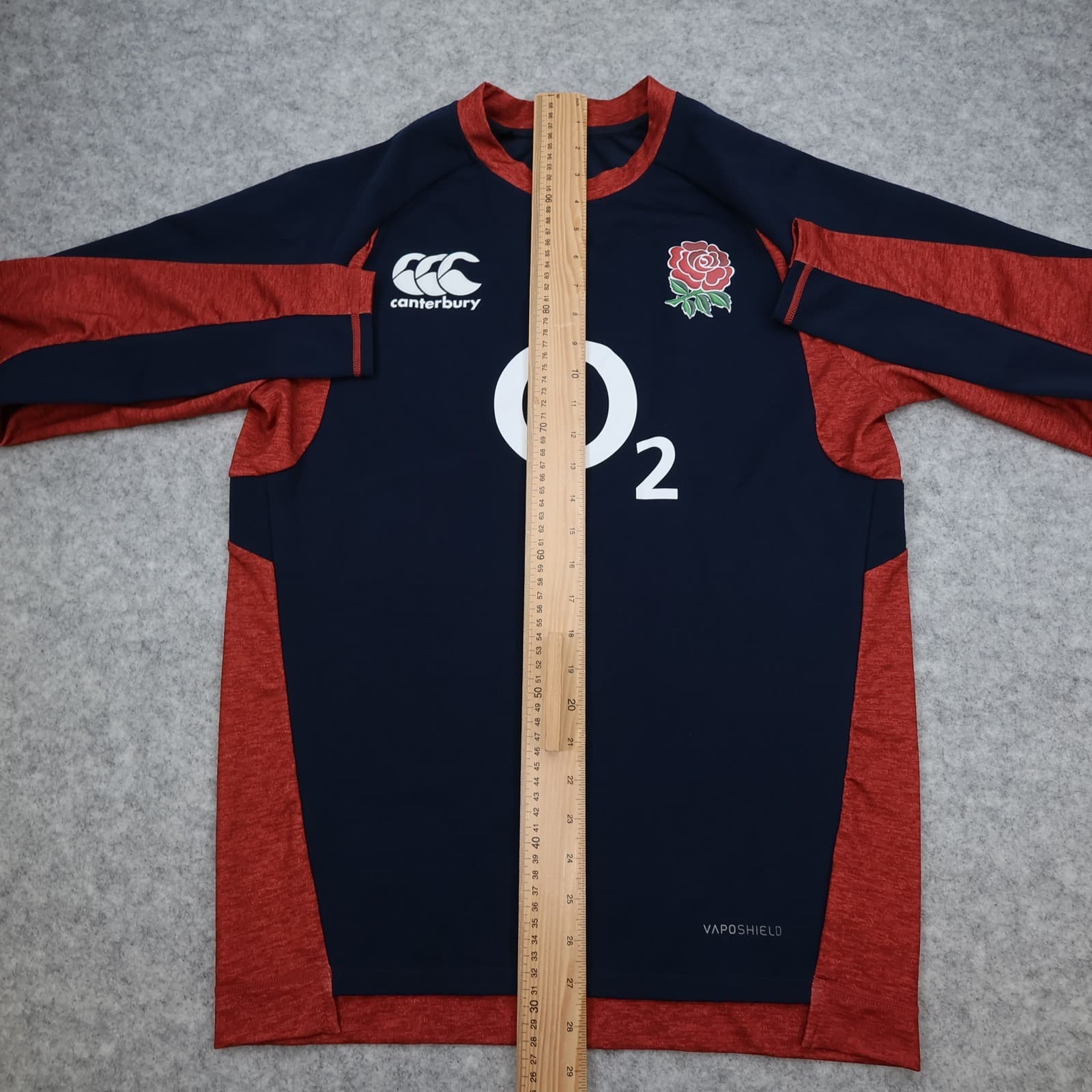 England Rugby Top Medium Navy Drill Top 2019 Canterbury Jersey O2 Pullover photo 13