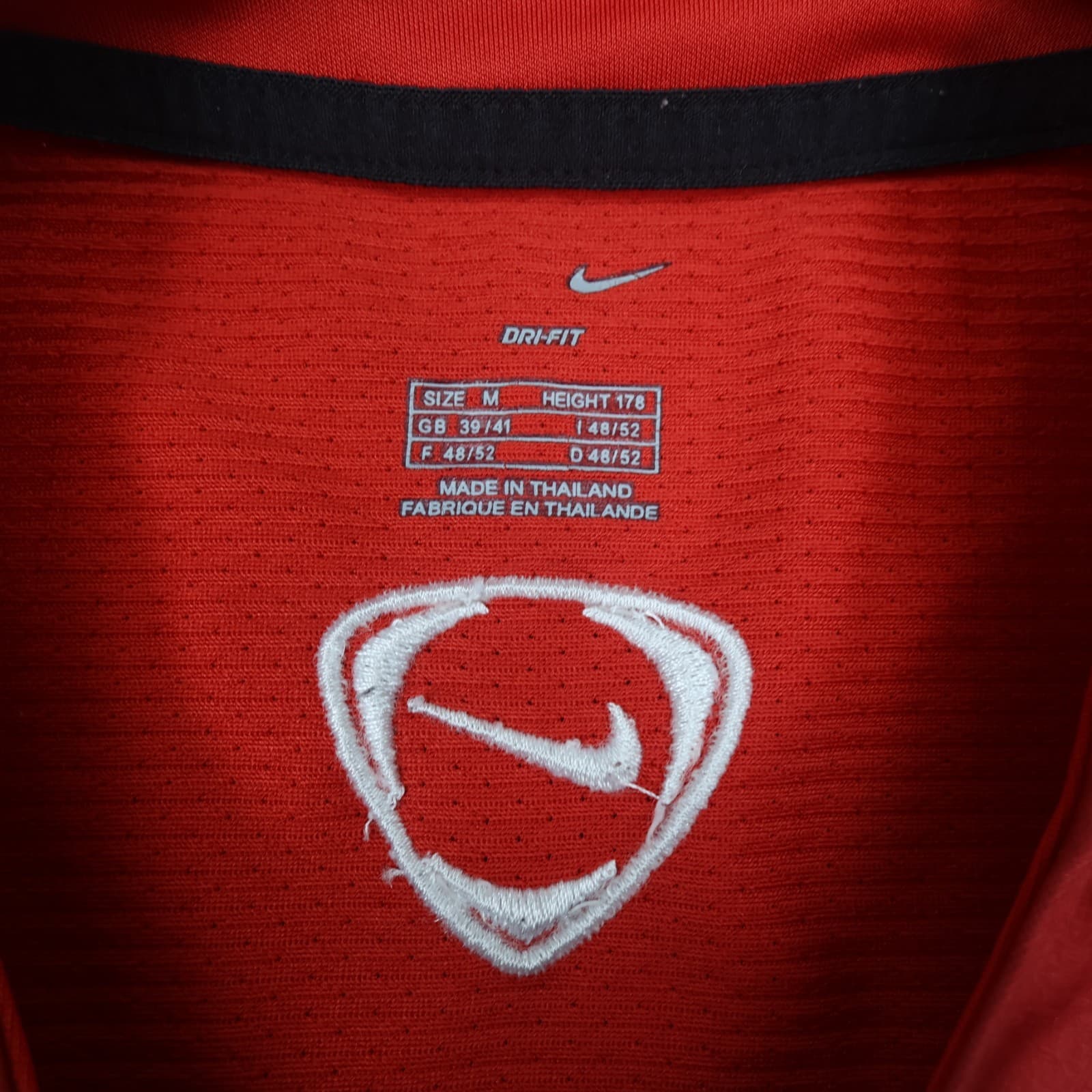 Manchester United Shirt Large Red Training Kit 2006 2007 Nike Soccer Jersey photo 6