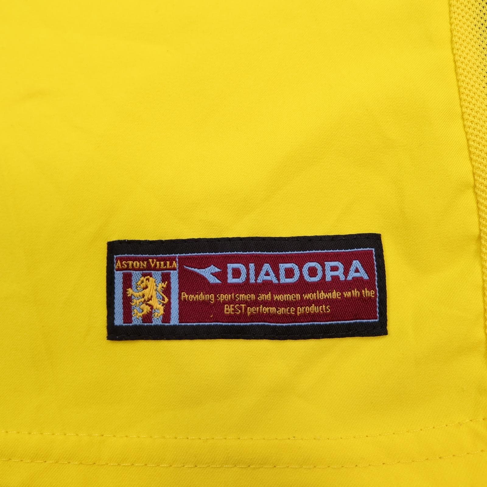 Vintage Aston Villa Shirt Mens Medium Yellow Away 2003 2004 Diadora MG Jersey photo 12