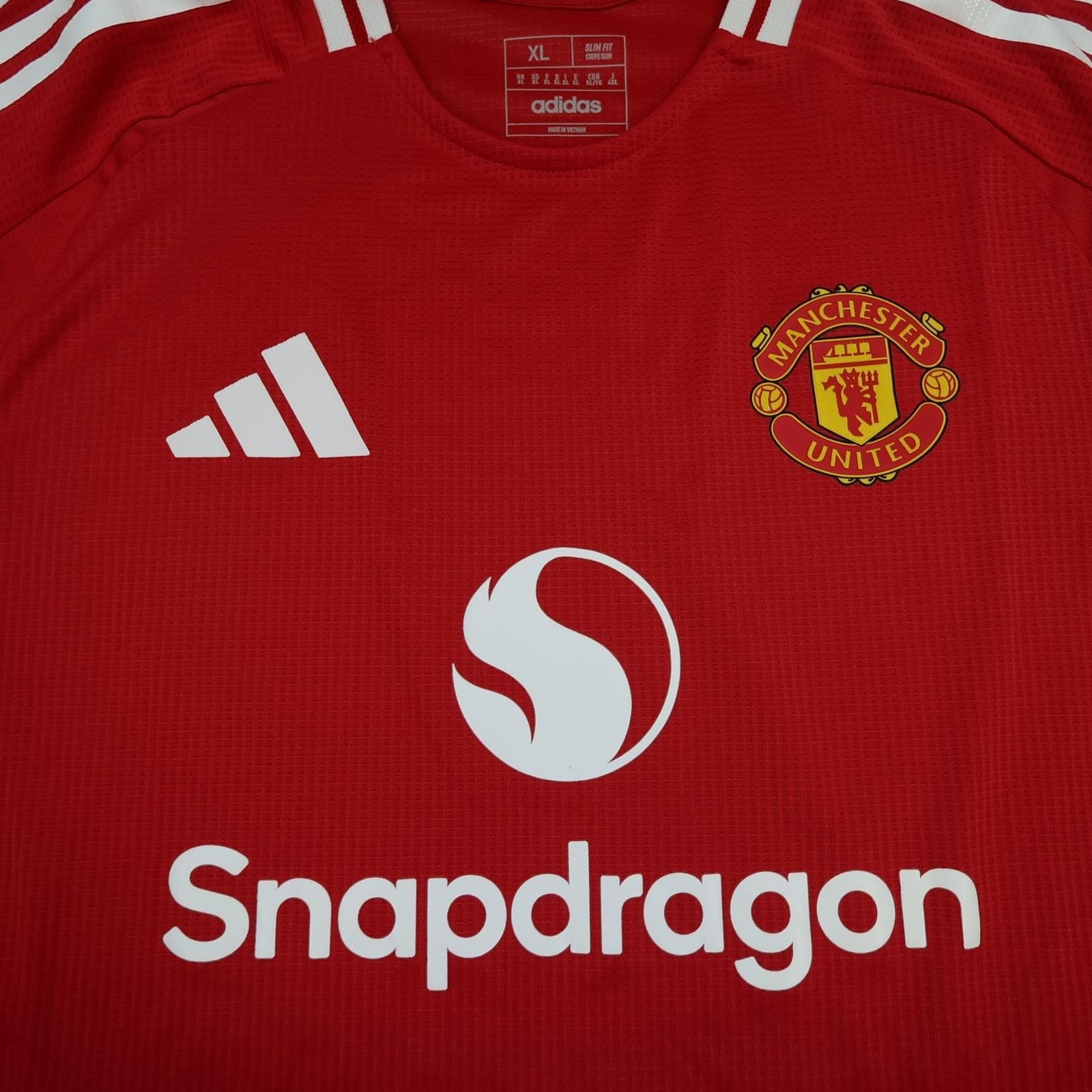 Manchester United Shirt Mens XL Red Home 2024 2025 Adidas Heat Ready Jersey photo 3
