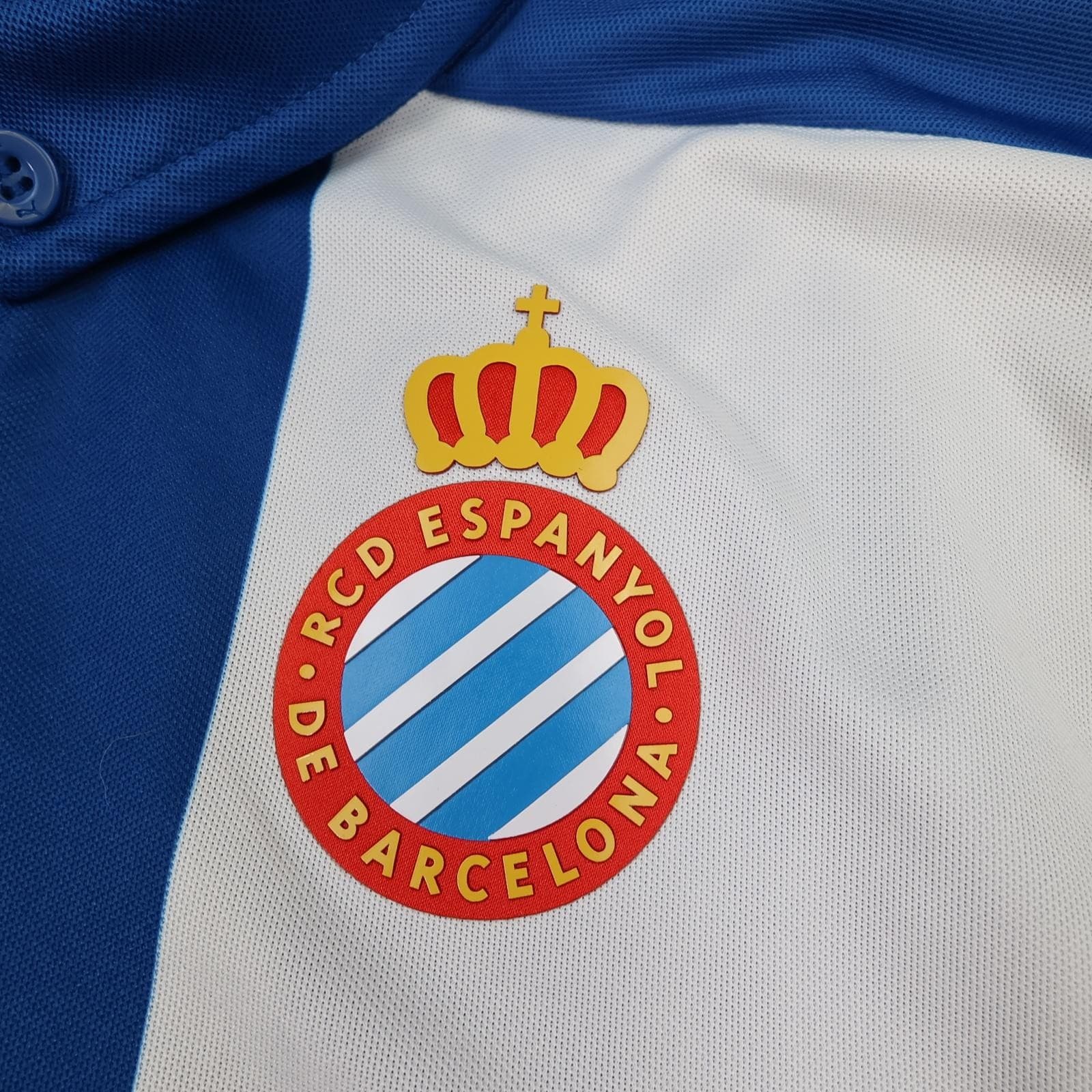 Espanyol Shirt Mens Medium White Home 2014 2015 La Liga Puma Soccer Jersey photo 7