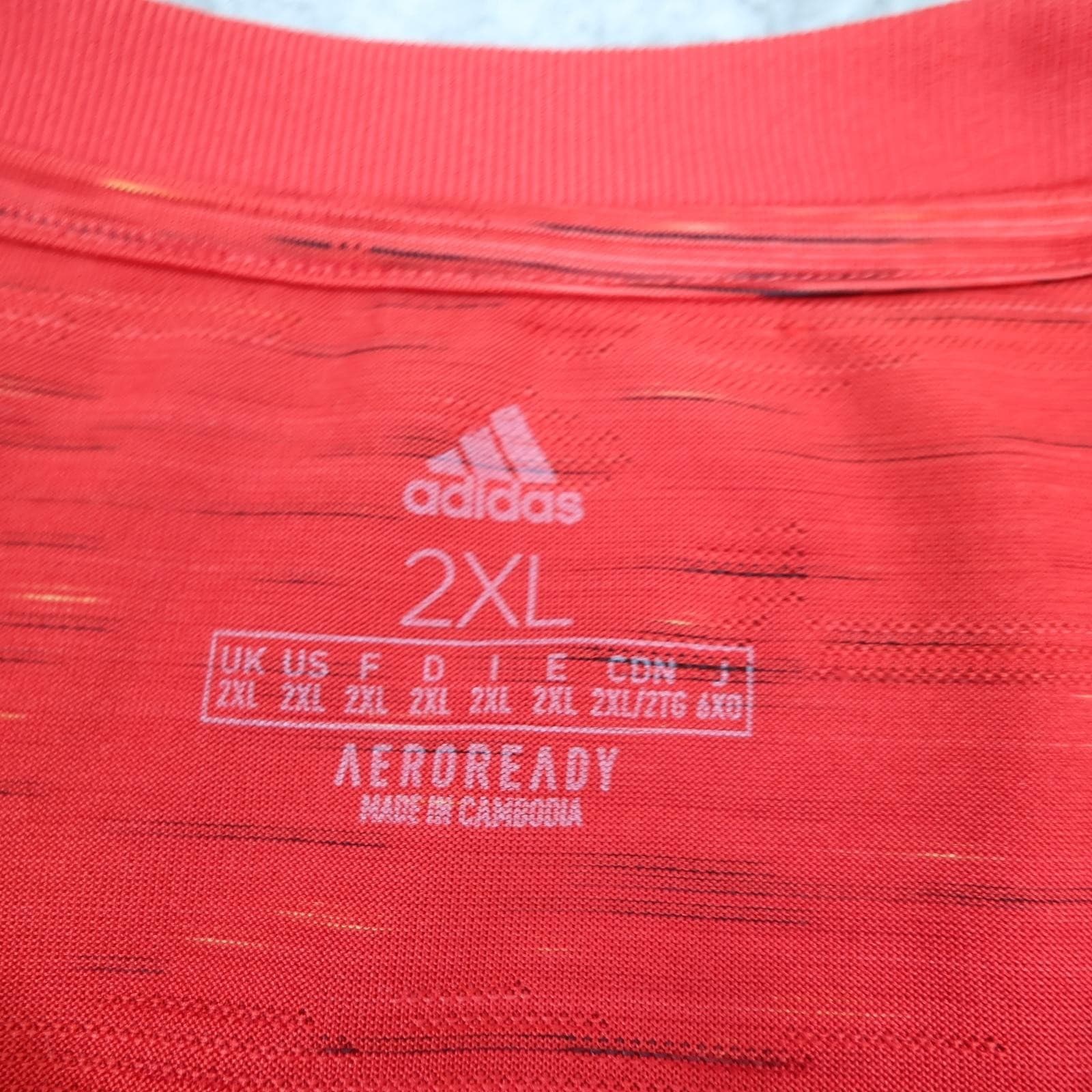Manchester United Shirt Mens 2XL Red Home 2020 2021 Football Adidas Chevrolet photo 5