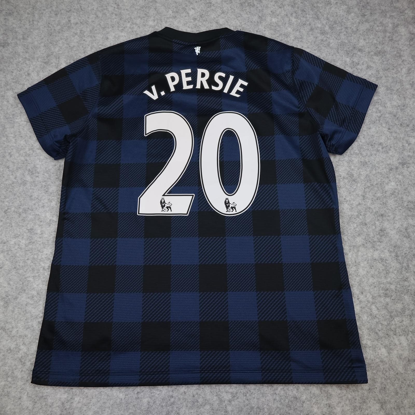Manchester United Shirt Kids XL Blue Away 2013 2014 Football Nike Van Persie 20