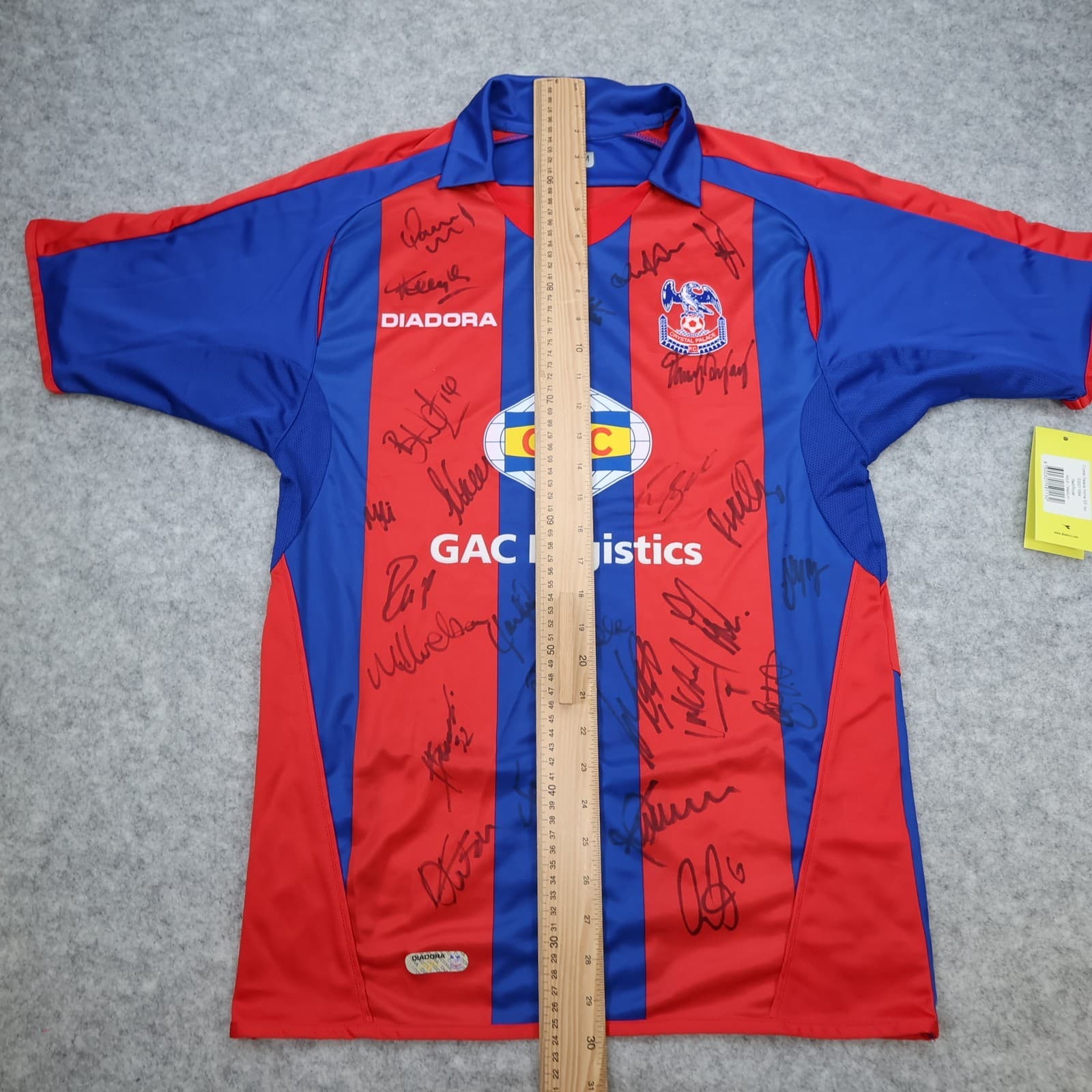 Crystal Palace Shirt Medium Home Kit 2006 2007 Squad Signed COA Included photo 20