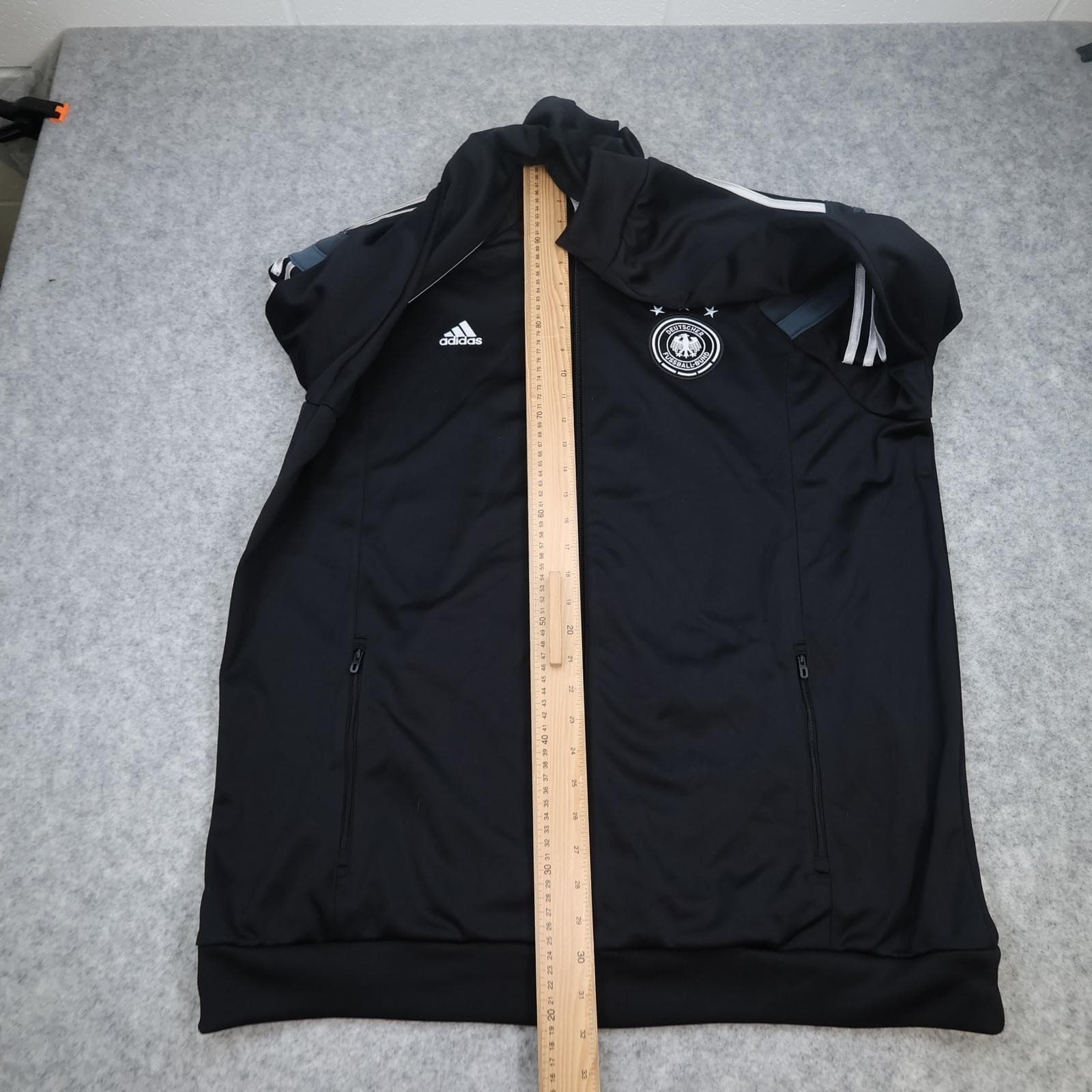 Germany Jacket Mens 2XL Black 2013 2014 Football Adidas Climalite Track Top photo 9
