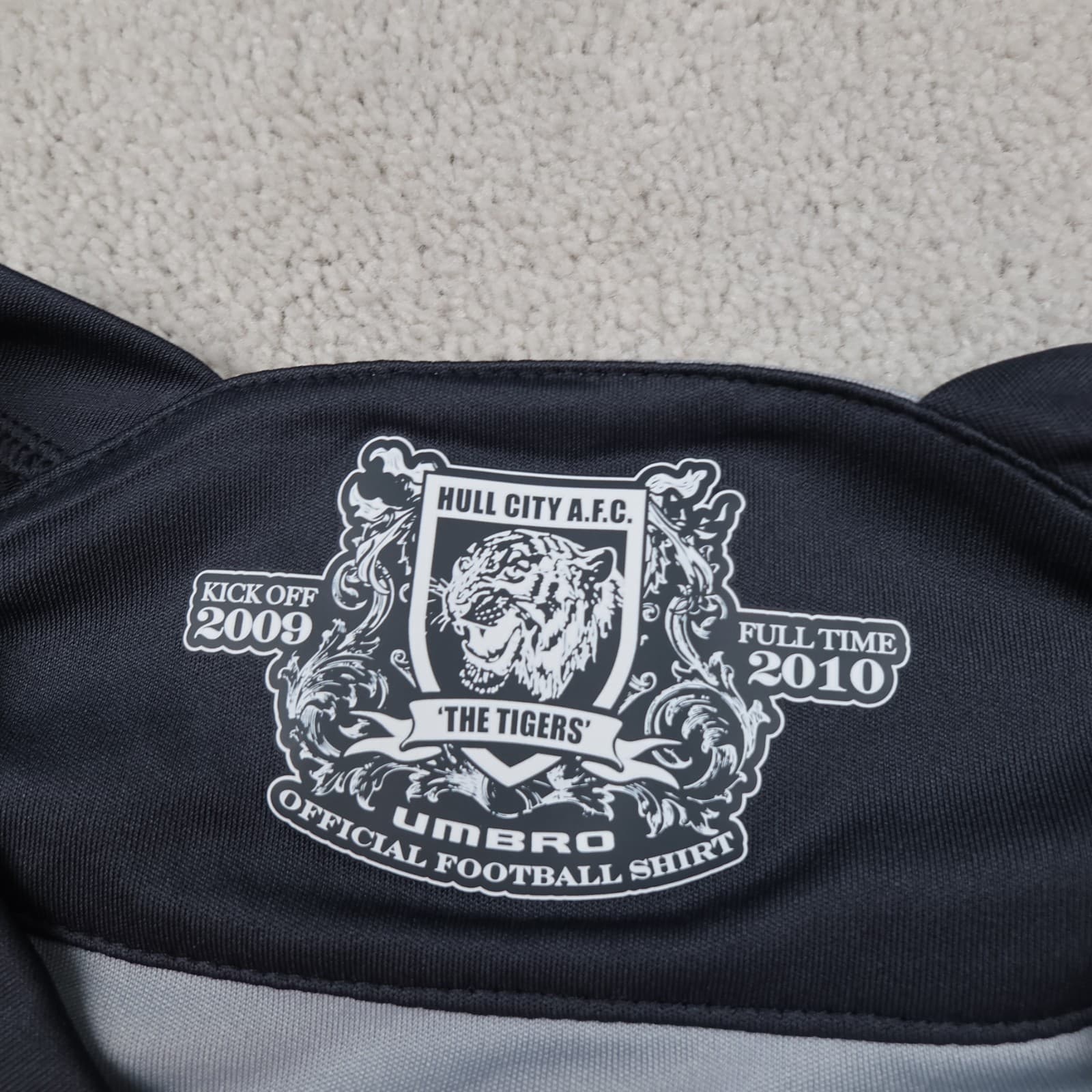Hull City Shirt Extra Large Grey Goalkeeper Kit 2009 2010 Umbro Football Jersey photo 8