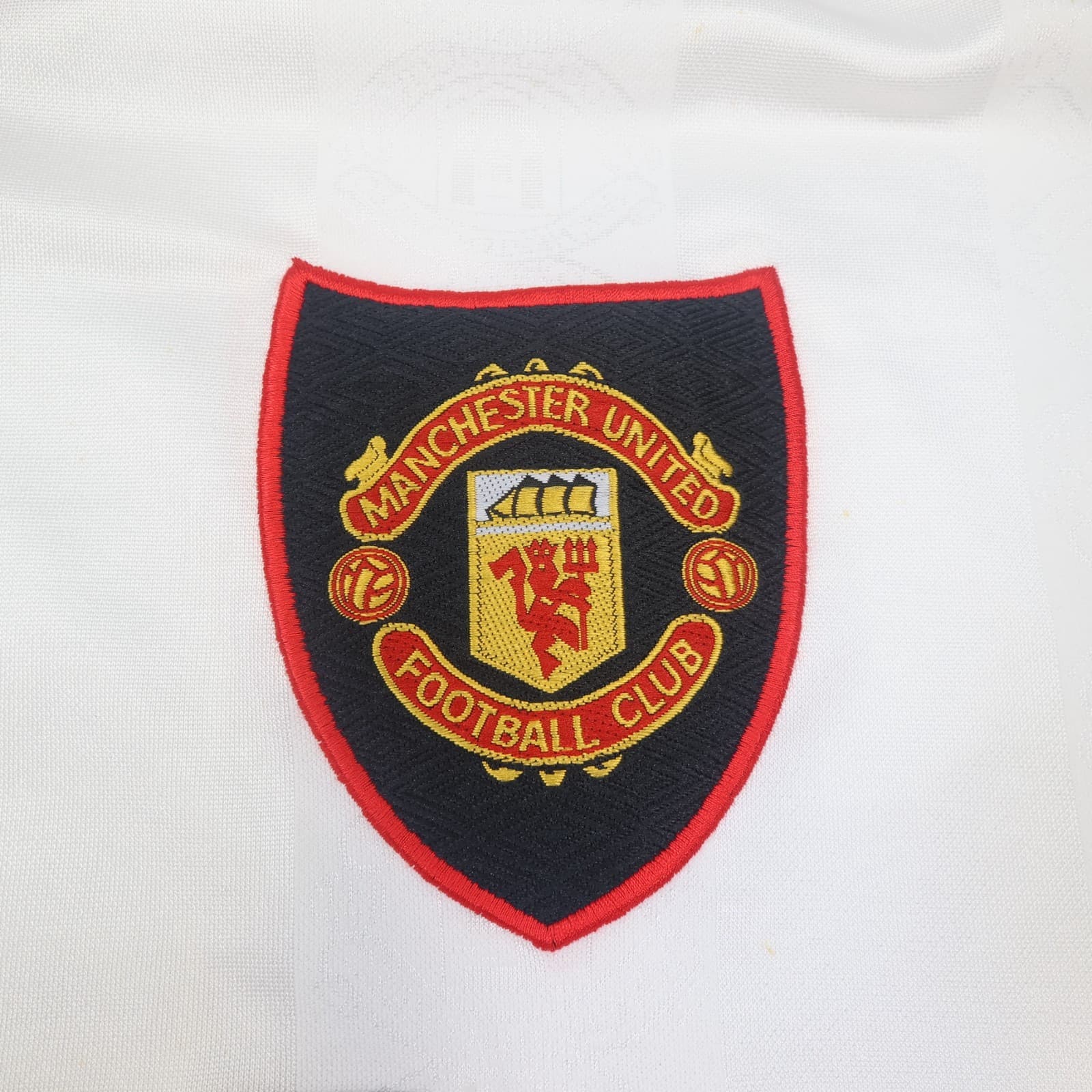 Manchester United Shirt 2XL White Away Kit 1997 1999 Umbro Jersey Paul Scholes photo 5