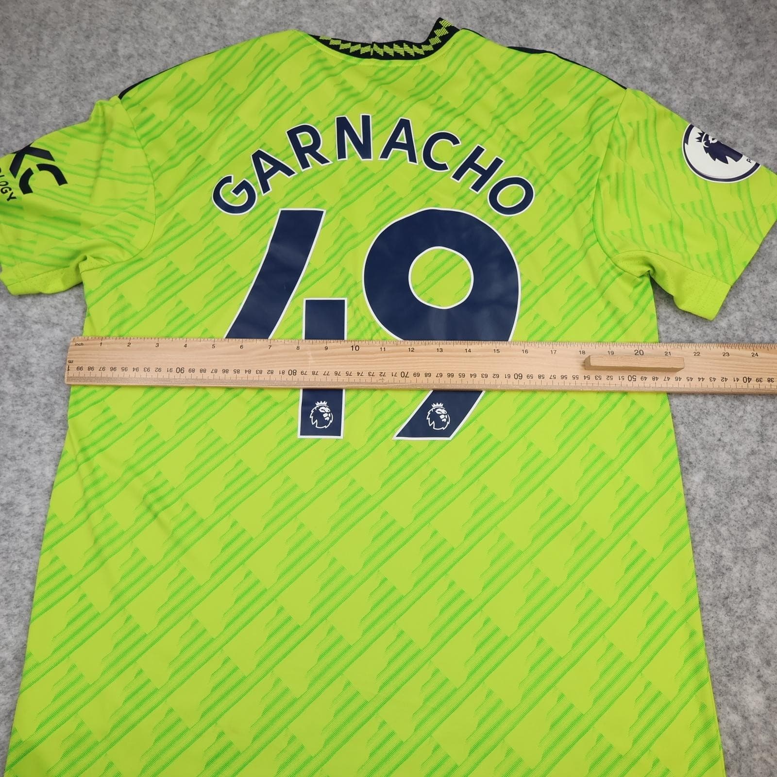 Manchester United Shirt Mens Large 3rd Kit 2022 2023 Football Adidas Garnacho 49 photo 10