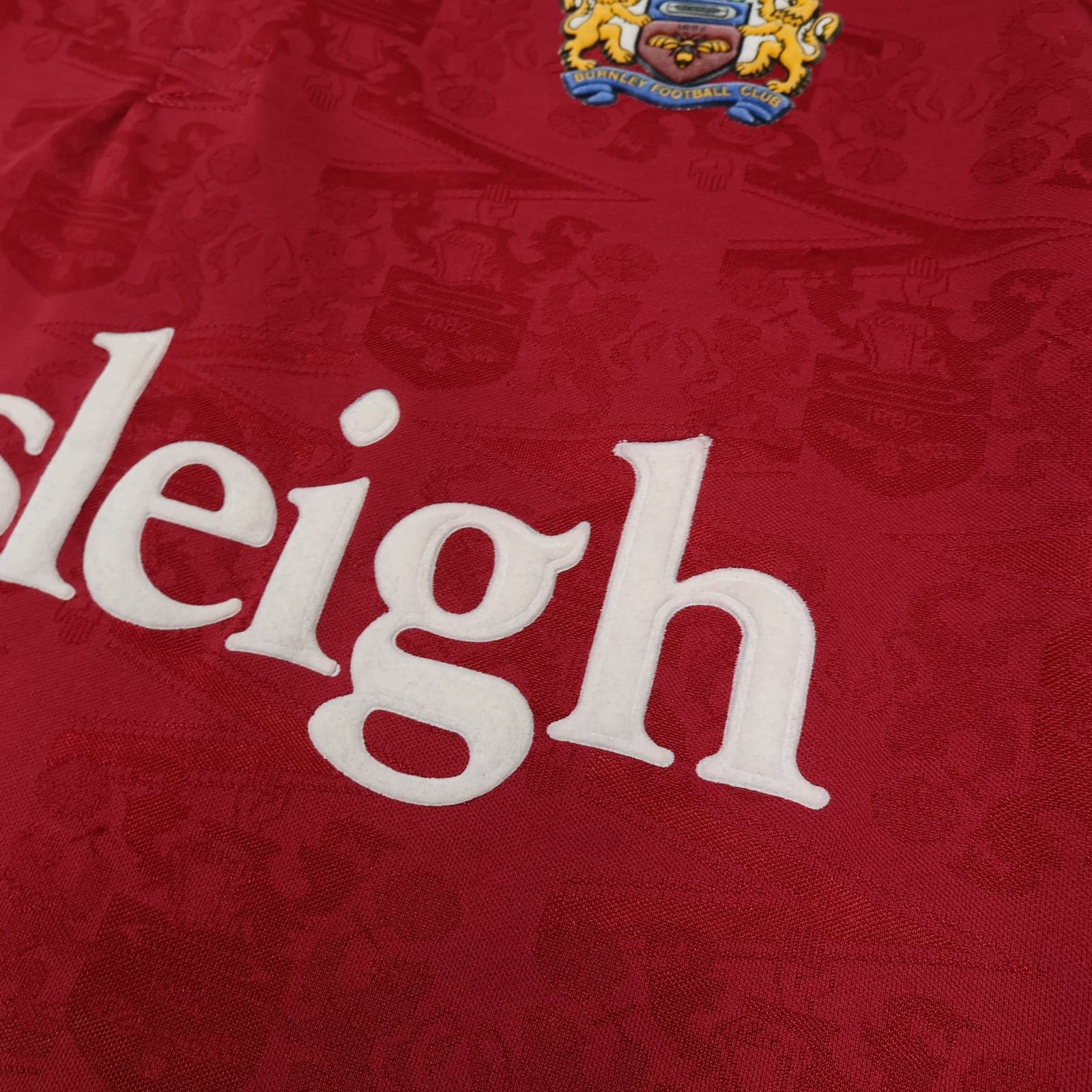 Vintage Burnley Football Shirt Mens Claret Home 1993 1995 Mitre Football photo 4