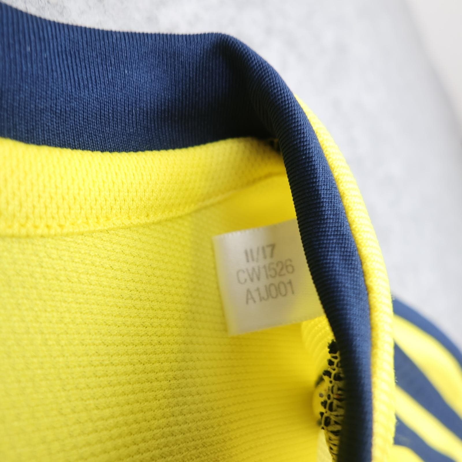 Colombia Home Shirt Mens Large Yellow 2018 2019 Football Adidas Climalite Jersey photo 6