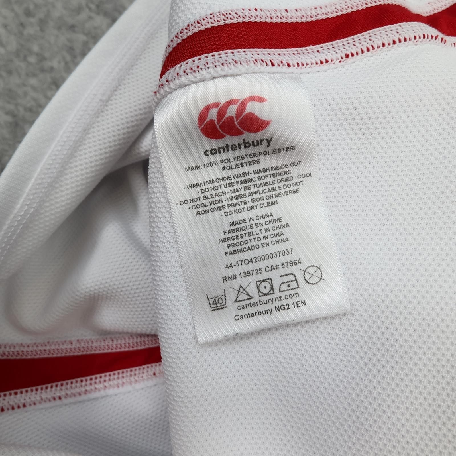 England Rugby Shirt Mens Large White Rugby Union Canterbury 2019 Vapodri Jersey photo 9