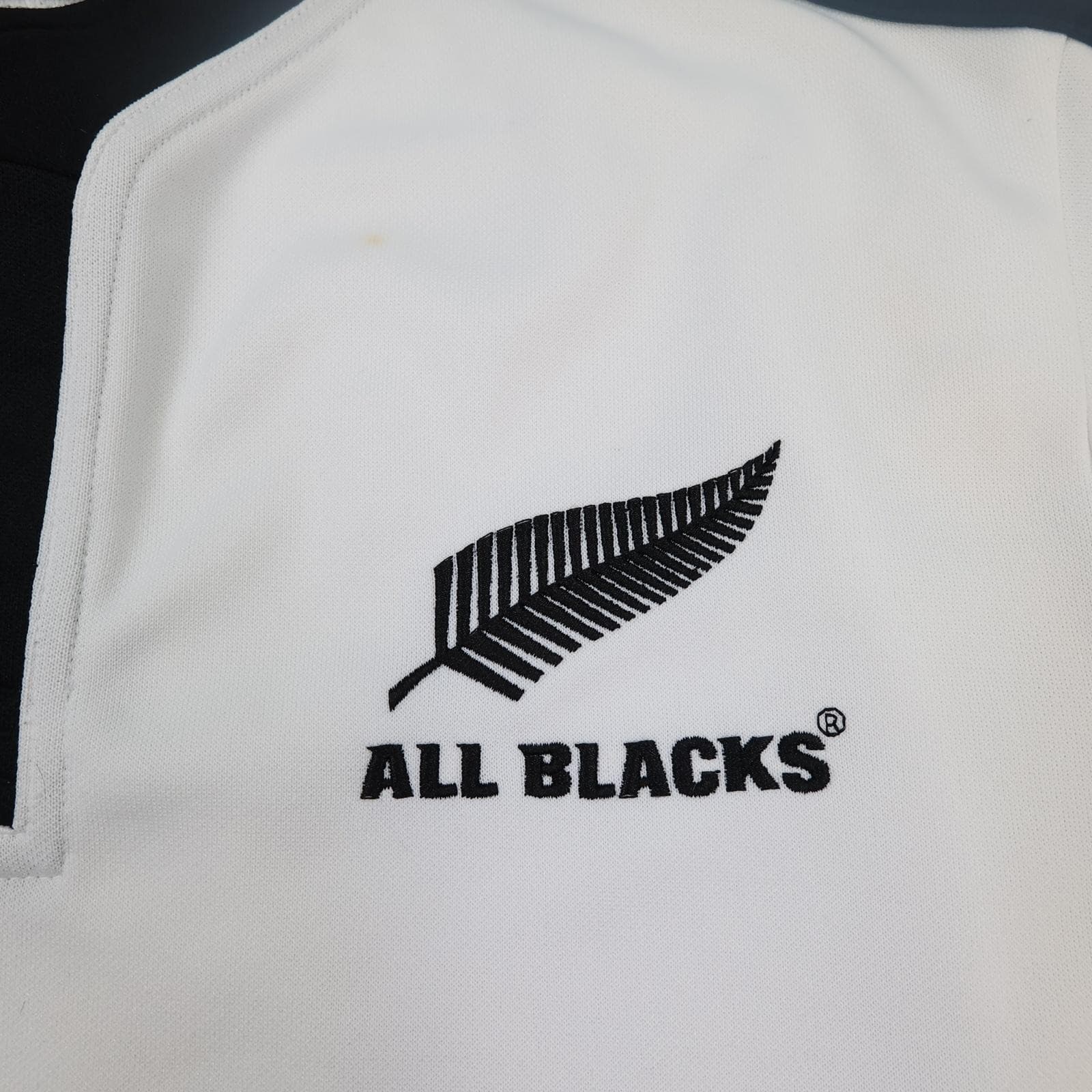 New Zealand All Blacks Shirt Mens Medium White Rugby Adidas 2008 Jersey Training photo 3