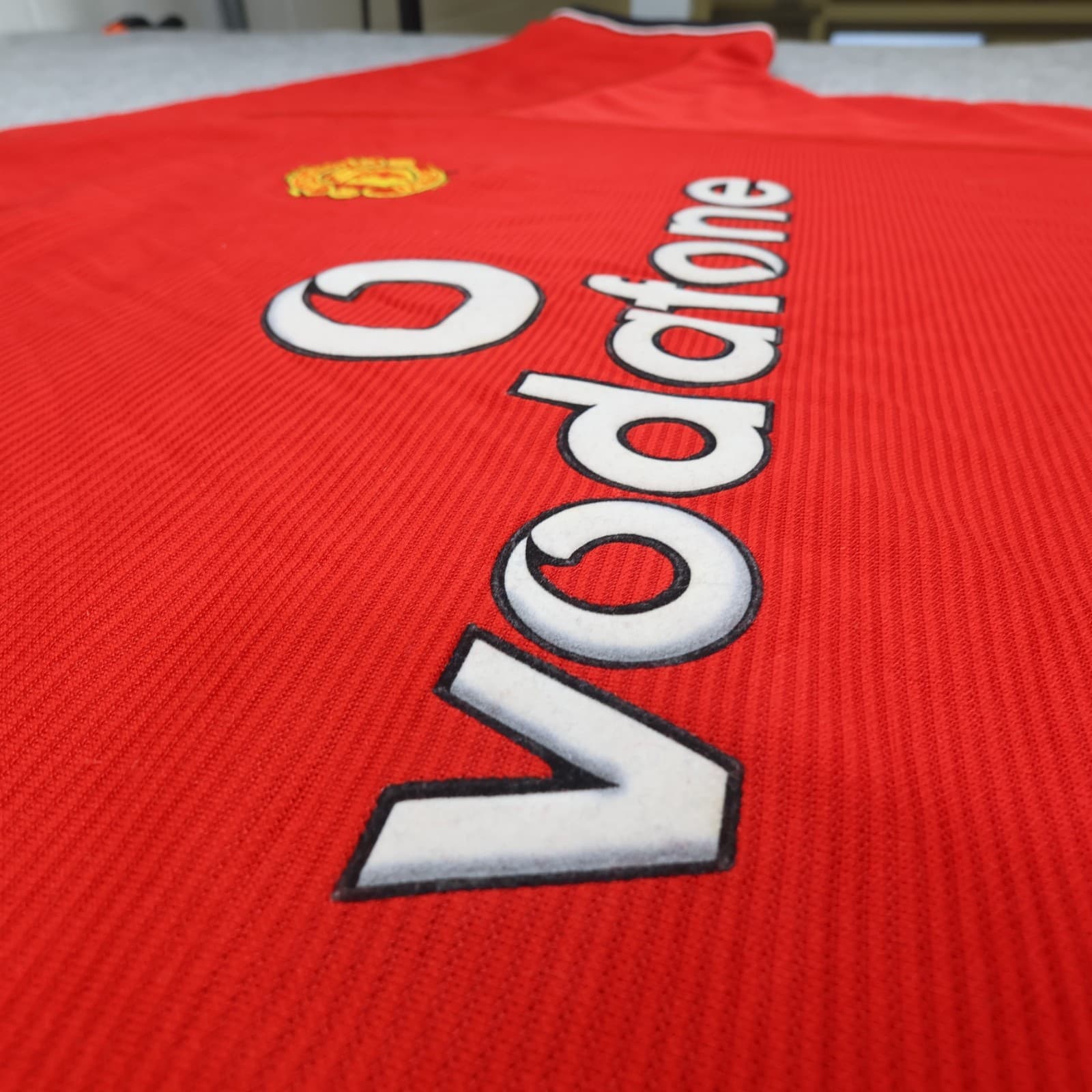 Vintage Manchester United Shirt Large Red Home 2000 2002 Umbro Jersey Football photo 7