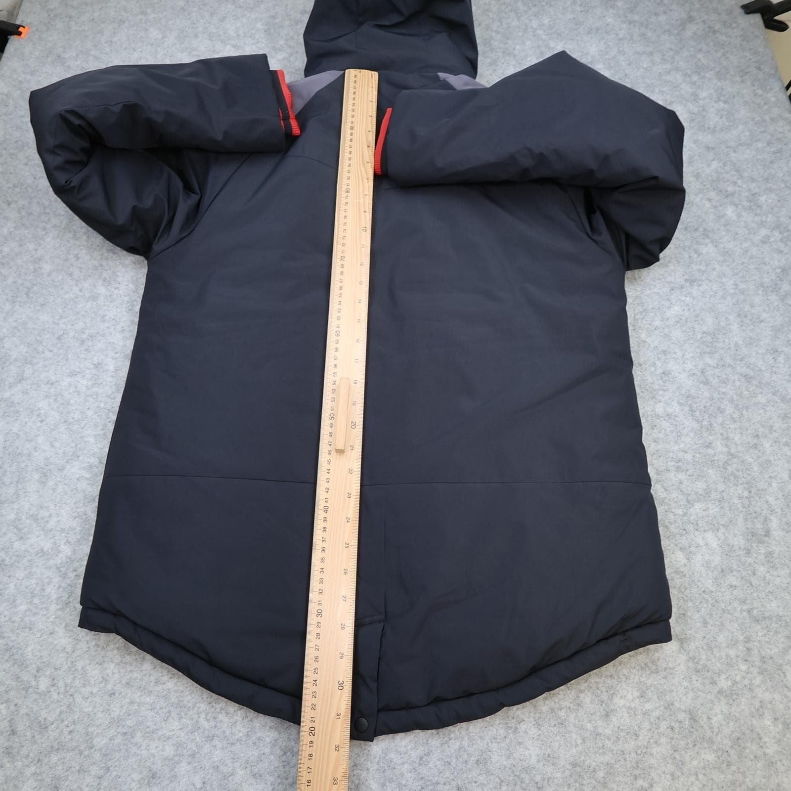 Watford Jacket Mens Medium Black EFL Football Kelme Hooded Padded Warm Coat photo 11
