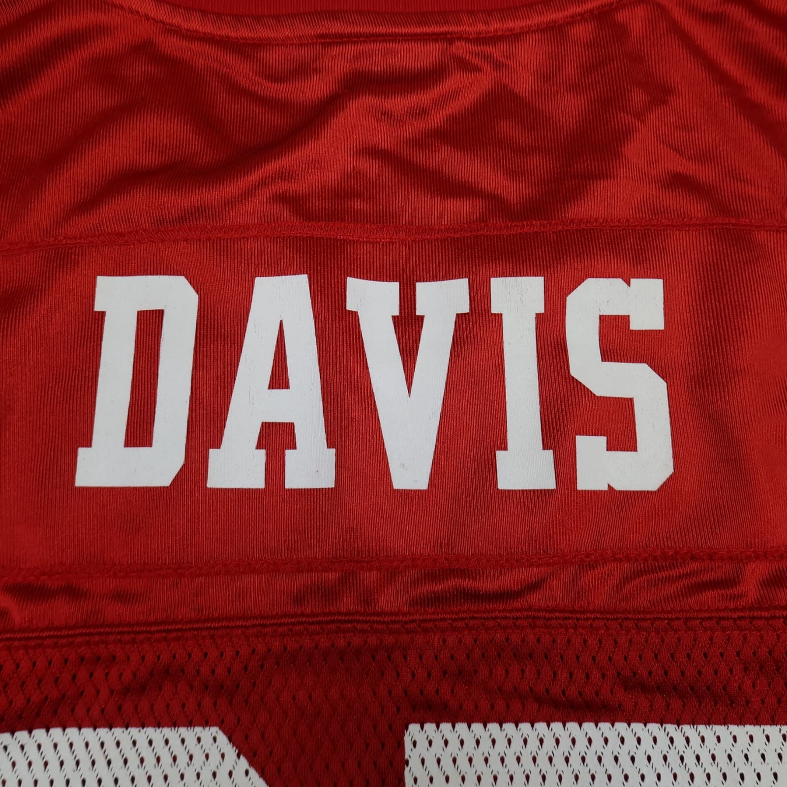 San Francisco 49ers Jersey Large Red Shirt 2009 2011 NFL Vernon Davis Reebok photo 16