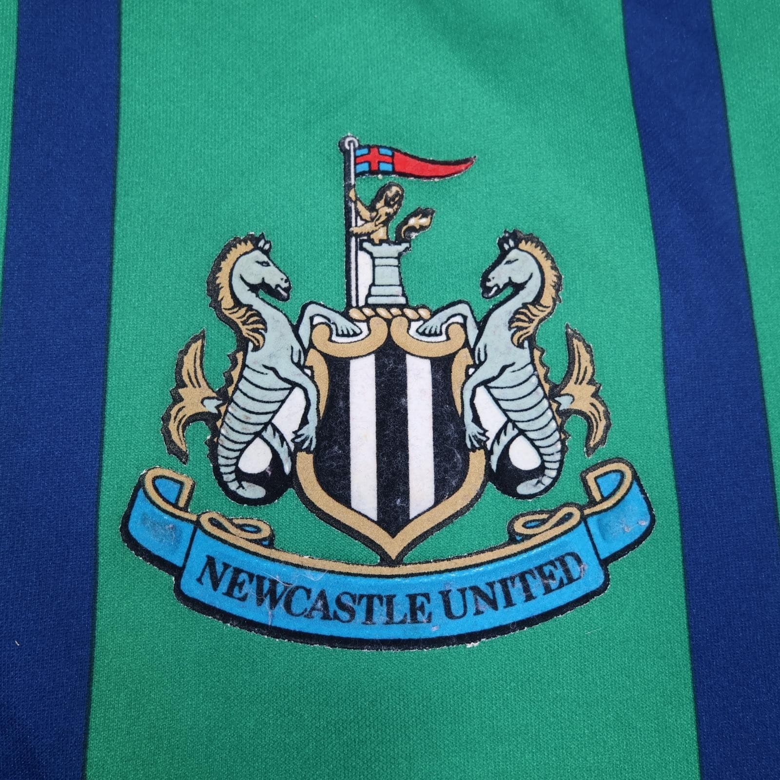 Vintage Newcastle United Shirt Mens Large Green 3rd Kit 1994 1995 Asics McEwan's photo 4