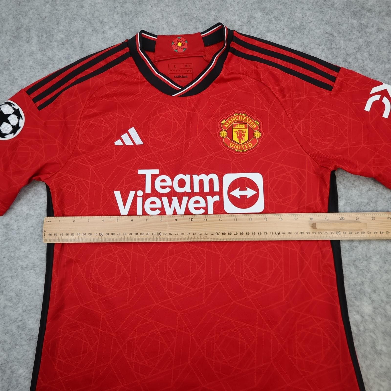 Manchester United Shirt Mens Large Red Home 2023 2024 Football Adidas Mount 7 photo 9
