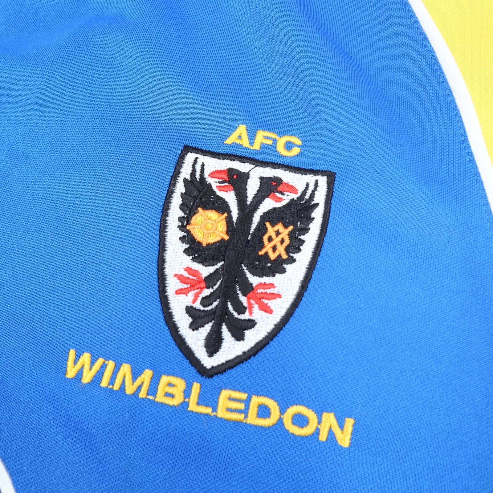 AFC Wimbledon Shirt Mens Medium Blue Yellow Football Tempest Sports Interactive photo 3