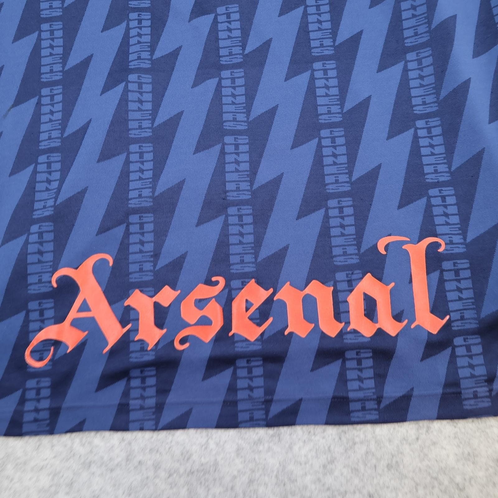 Vintage Arsenal Away Shirt Mens XL Blue 1994 1995 Football Nike JVC Jersey photo 16