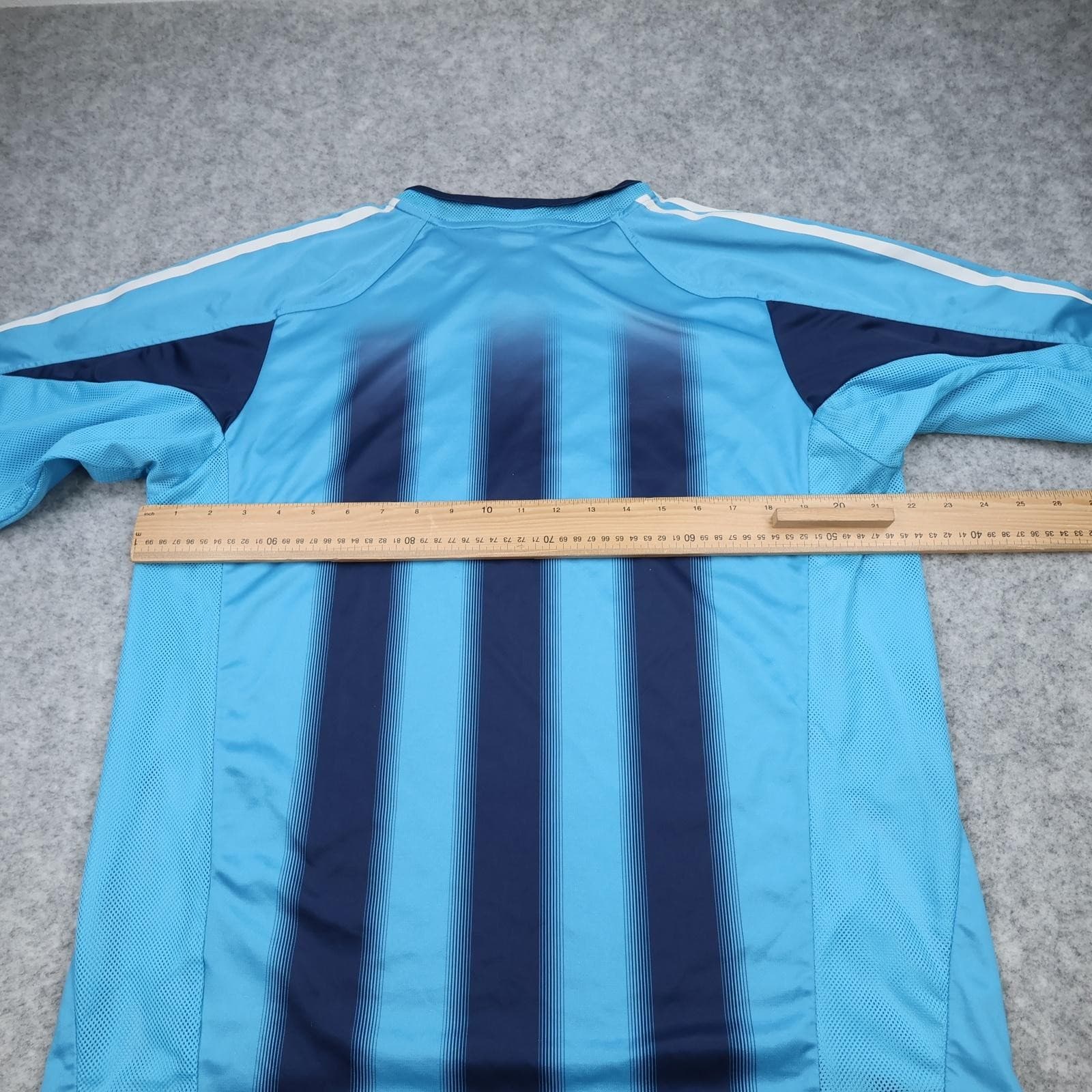 Olympique Marseille Shirt Mens Large Blue Away 2004 2005 Adidas Soccer Jersey photo 11