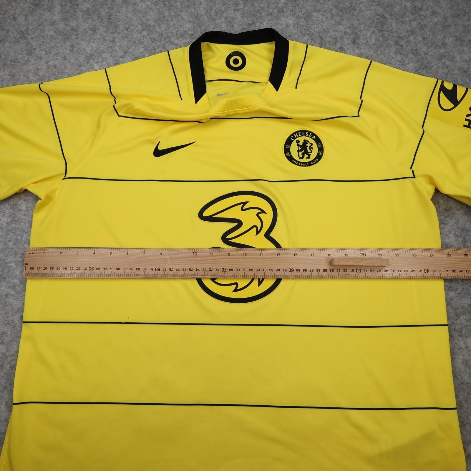 Chelsea Away Shirt Mens XXL Yellow 2021 2022 EPL Football Nike Three 3 Jersey photo 12